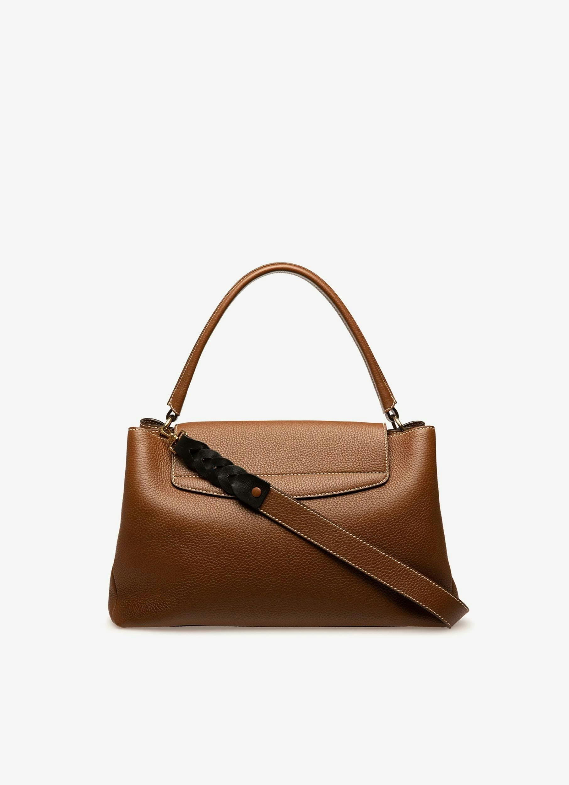 Layka Leather Top Handle Bag In Brown - Women's - Bally - 03