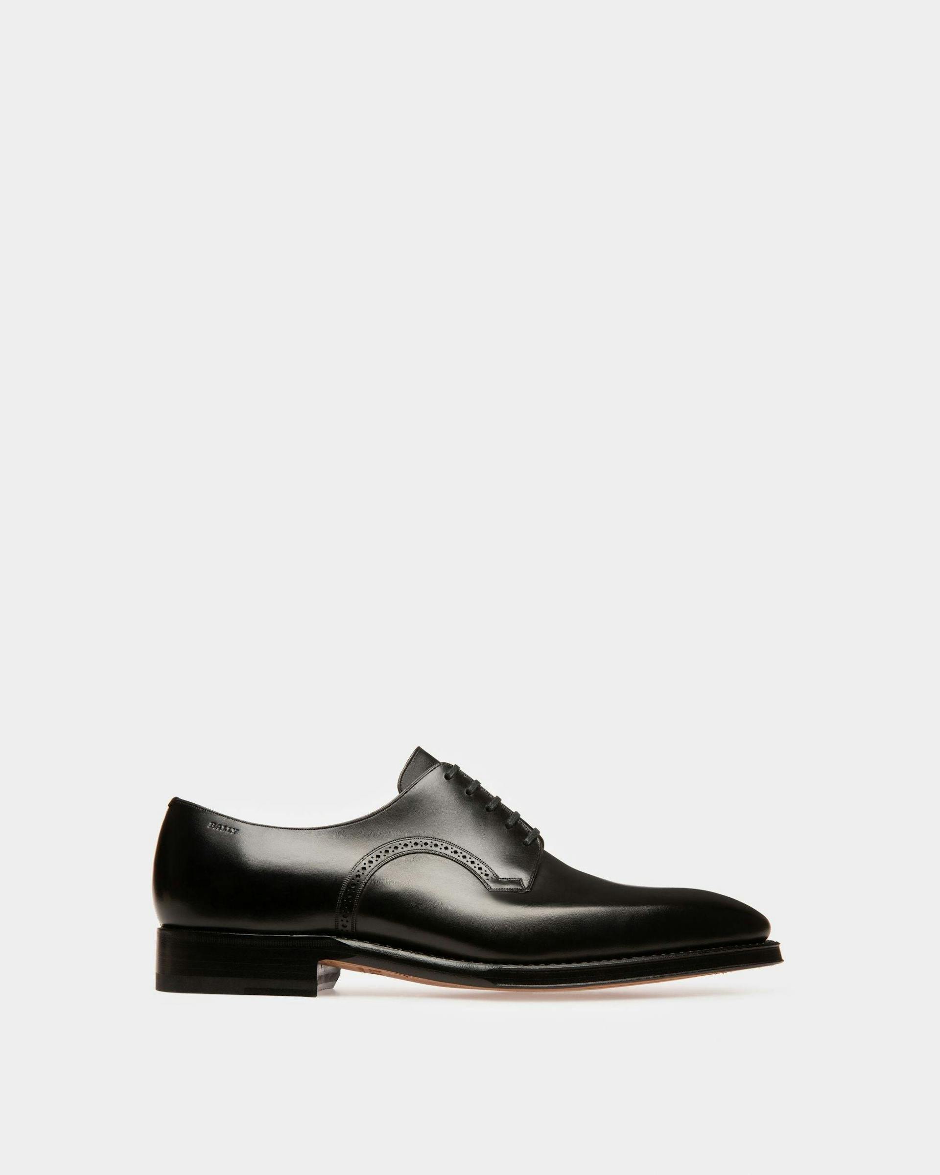 Scamardo Men's Leather Derby Lace-Up Shoe In Black - Herren - Bally - 01