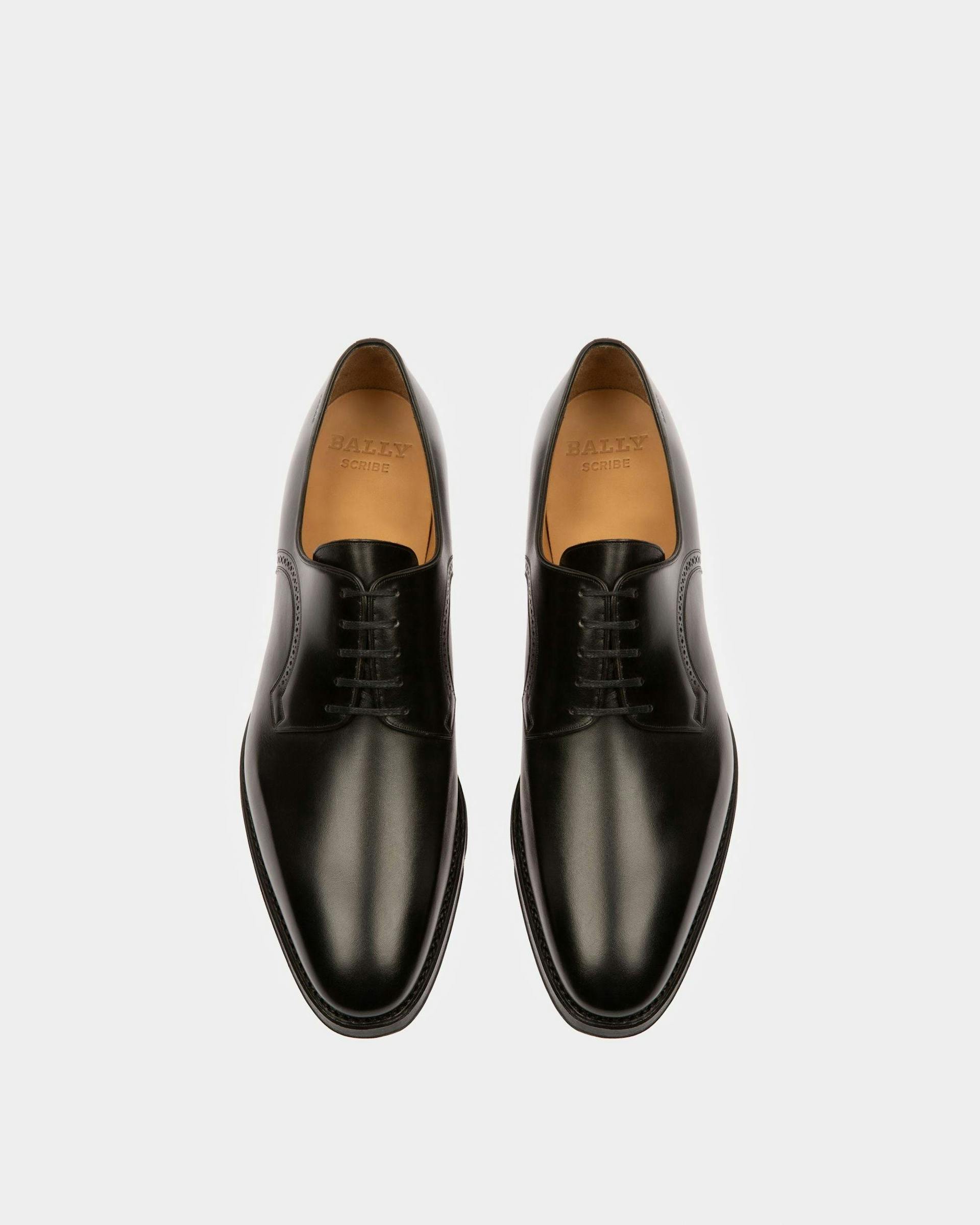 Scamardo Men's Leather Derby Lace-Up Shoe In Black - Herren - Bally - 02