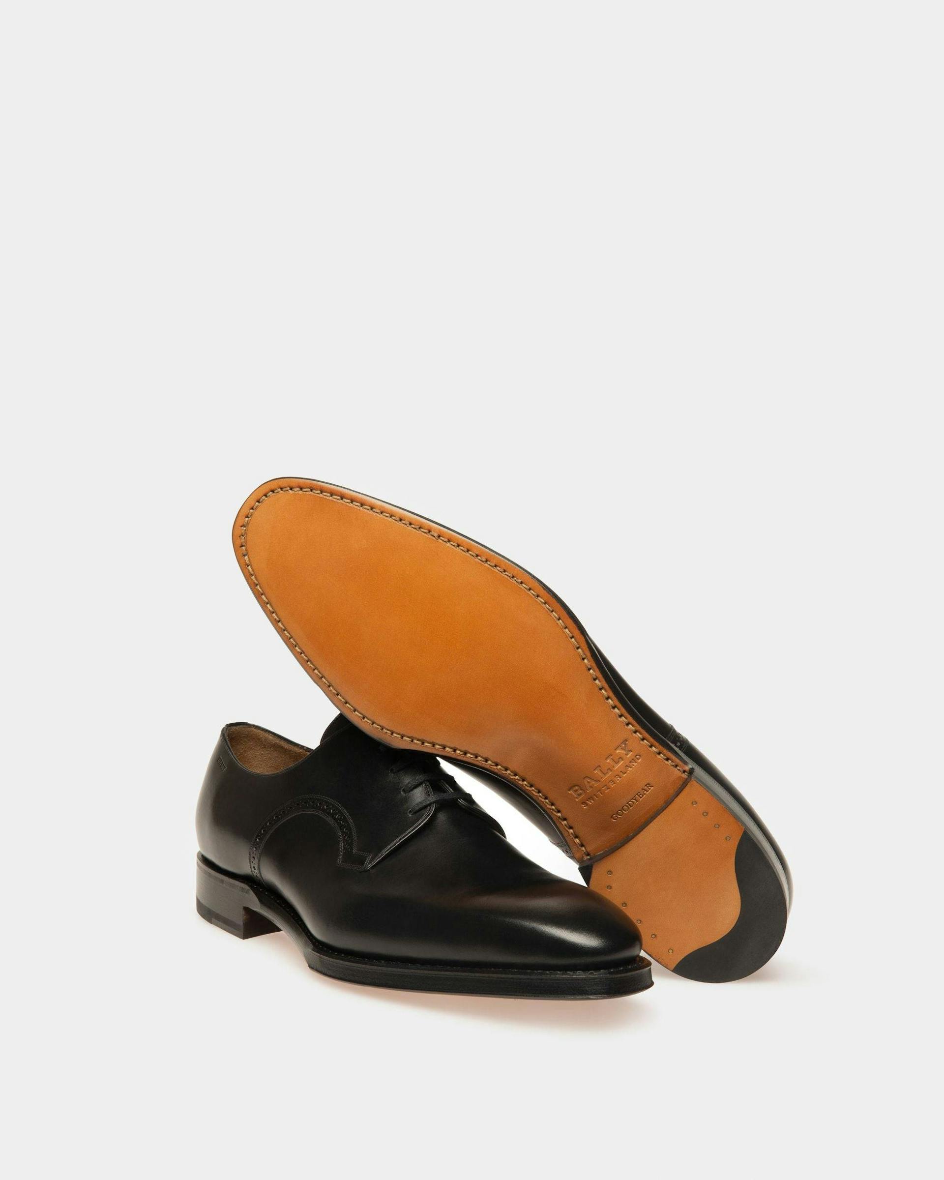 Scamardo Men's Leather Derby Lace-Up Shoe In Black - Herren - Bally - 04