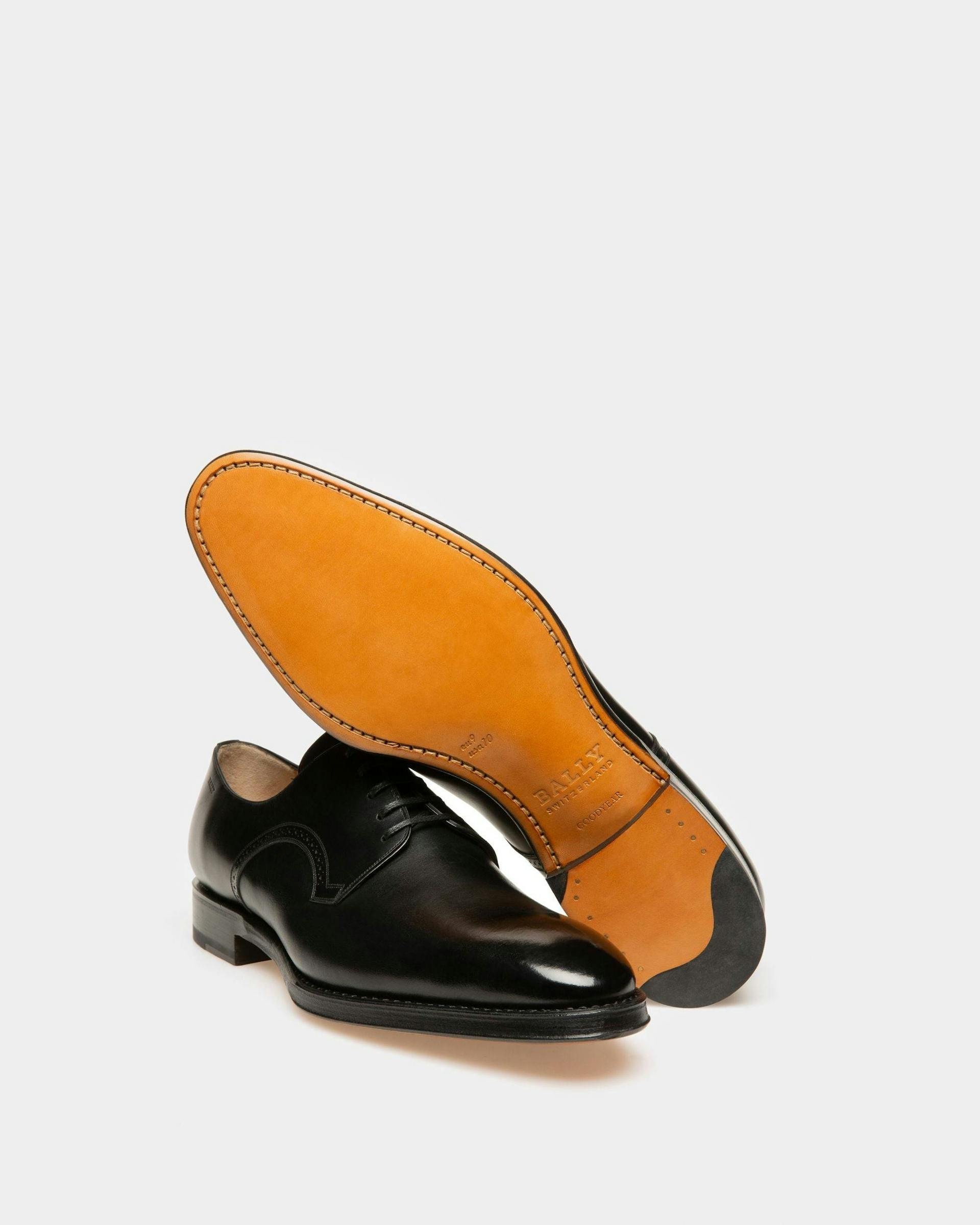 Scamardo Leather Derby Shoes In Black - Men's - Bally - 04