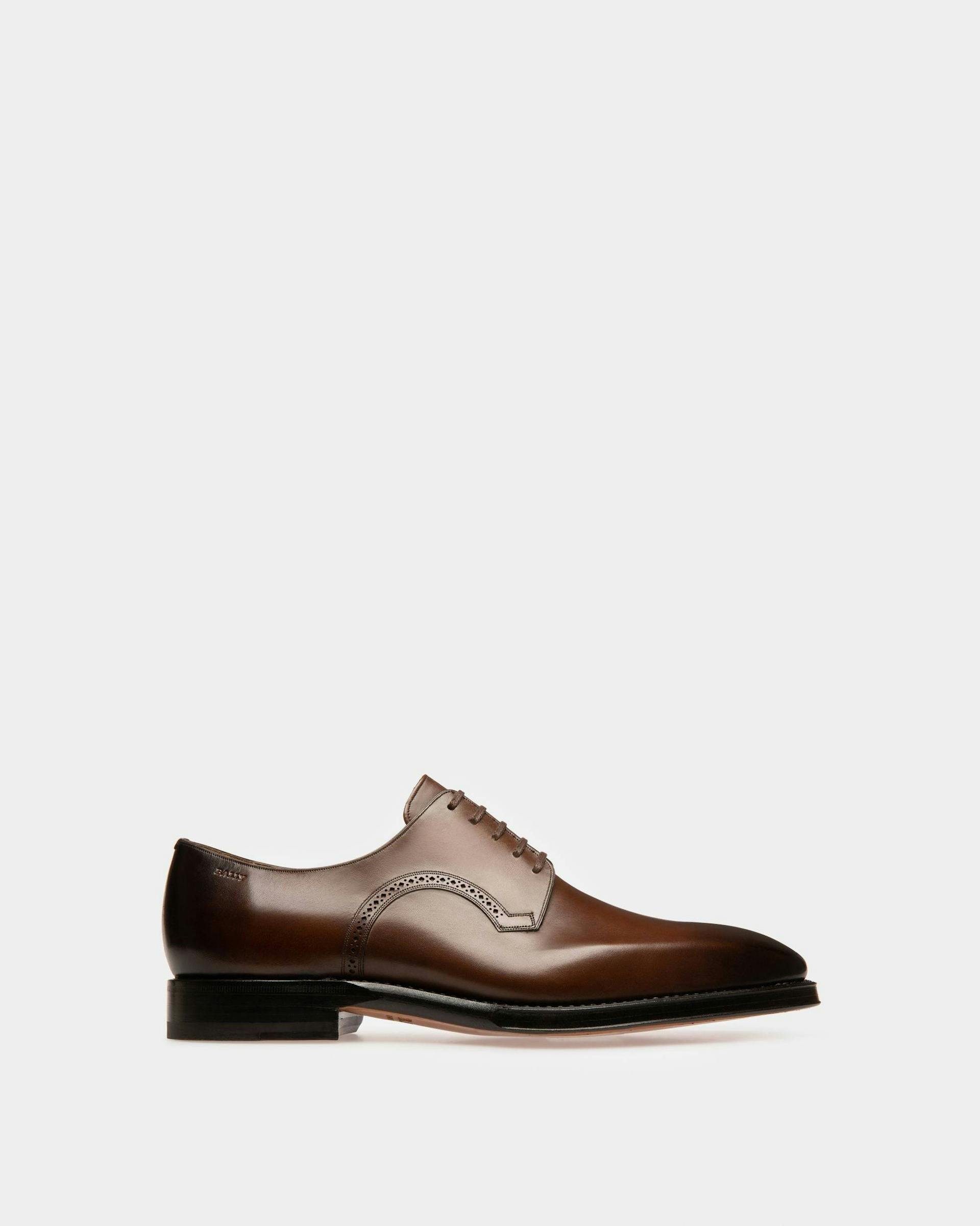 Scamardo Leather Derby Shoes In Brown - Men's - Bally - 01