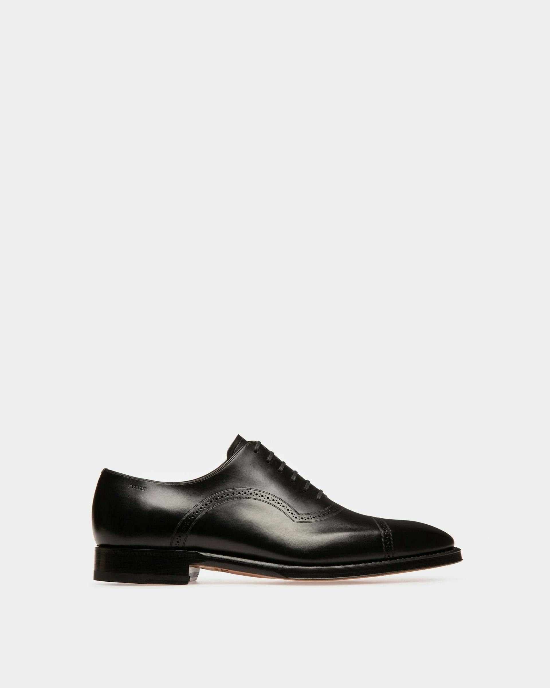 Scanio Men's Leather Oxford Lace-Up Shoe In Black - Homme - Bally - 01
