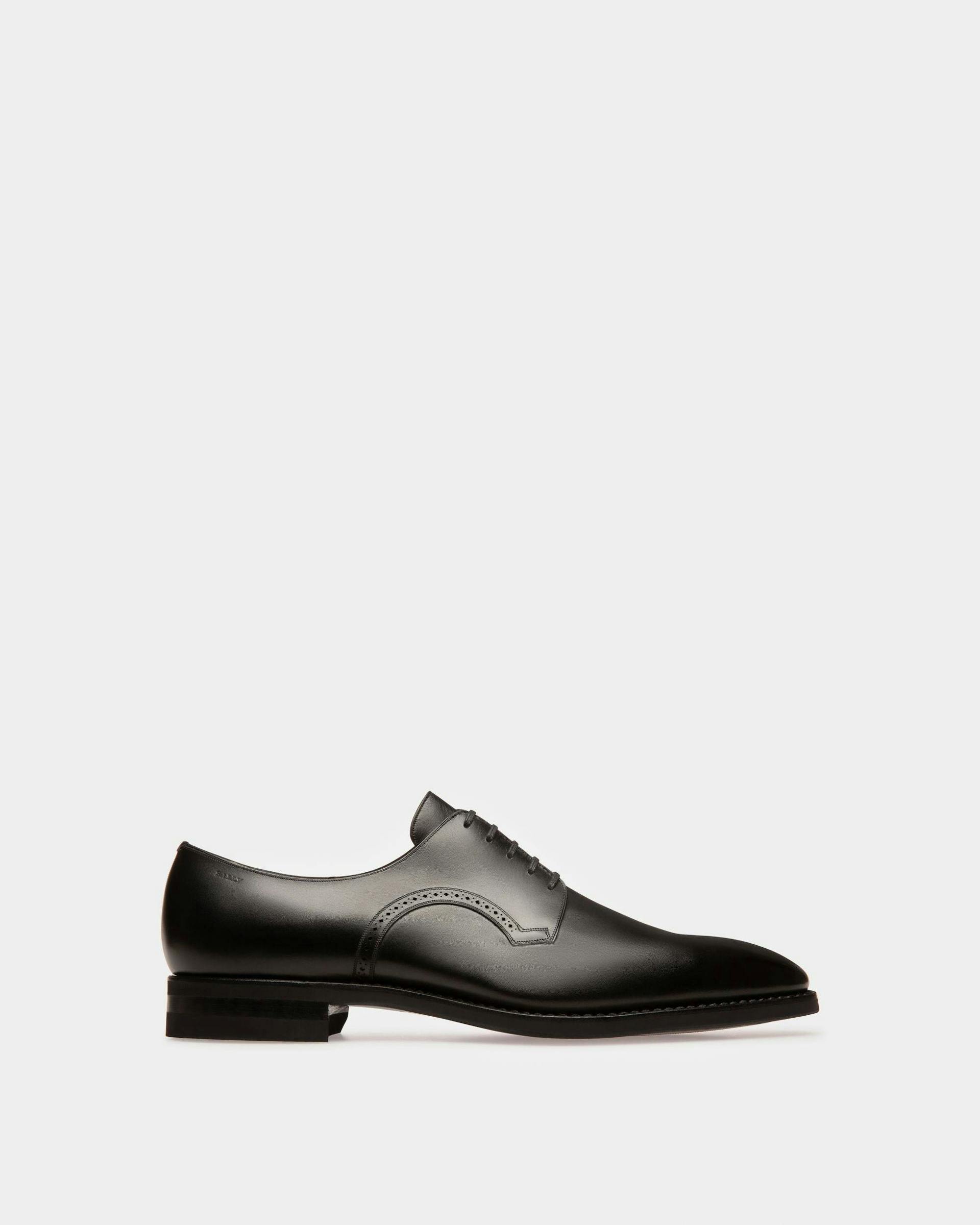 Scrivani Men's Leather Derby Lace-Up Shoe In Black - Herren - Bally - 01