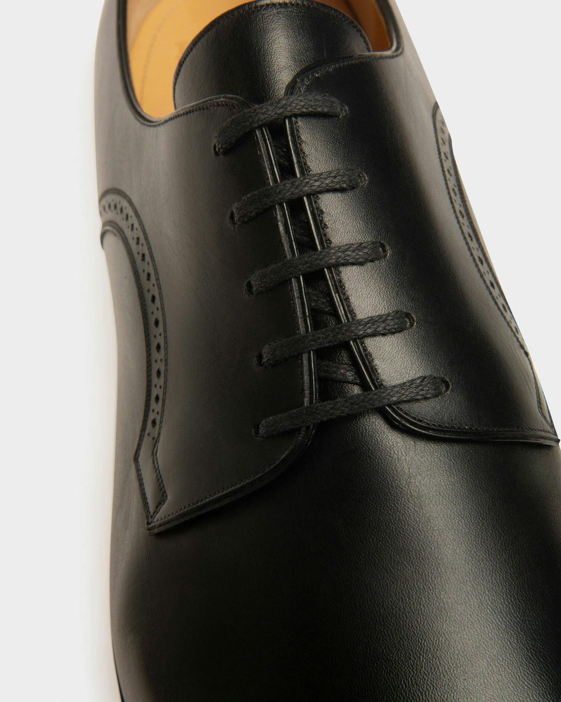 Scribe Novo Derby Shoes In Black Leather - Men's - Bally - 06