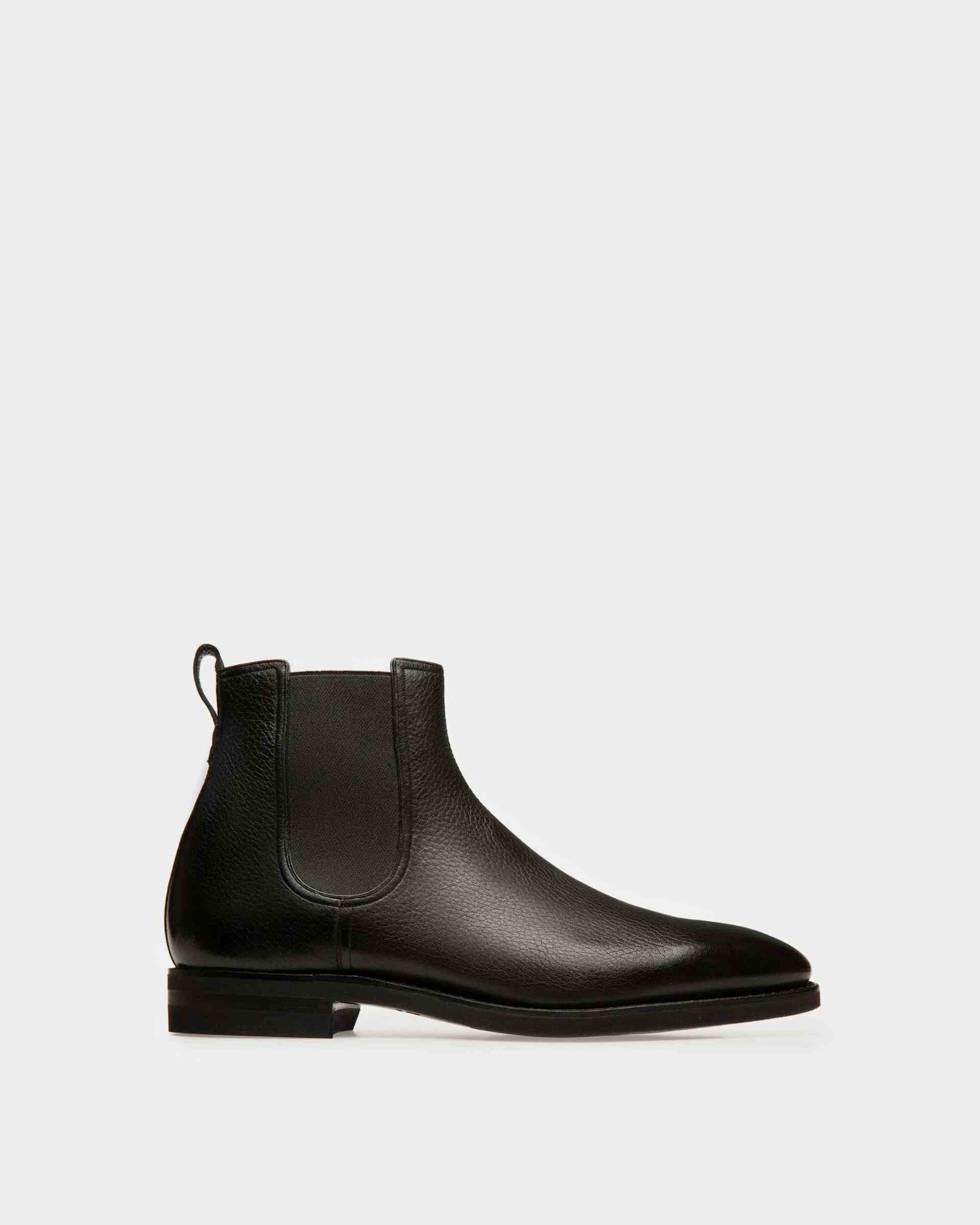 Scavone Men's Leather Boot In Black - Men's - Bally