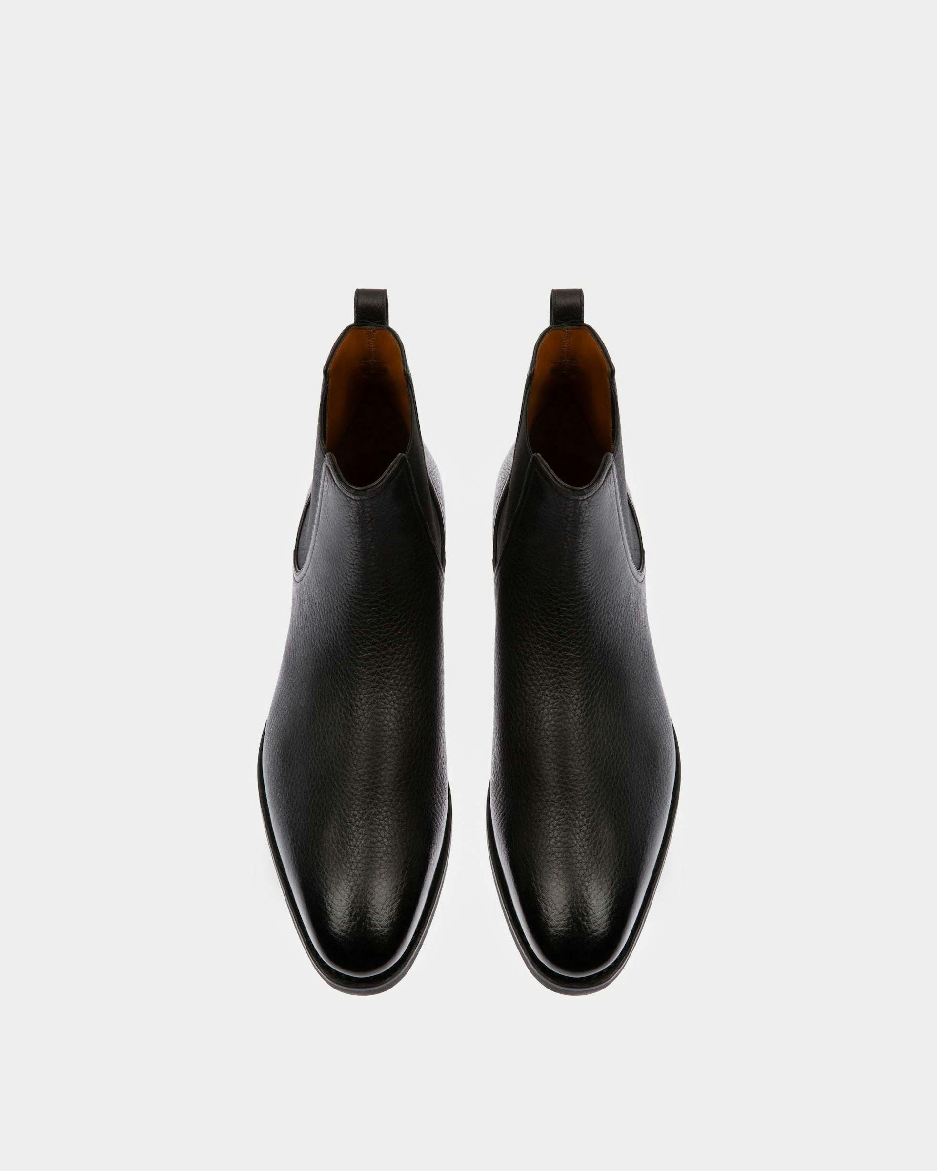 Scavone Men's Leather Boot In Black - Herren - Bally - 02