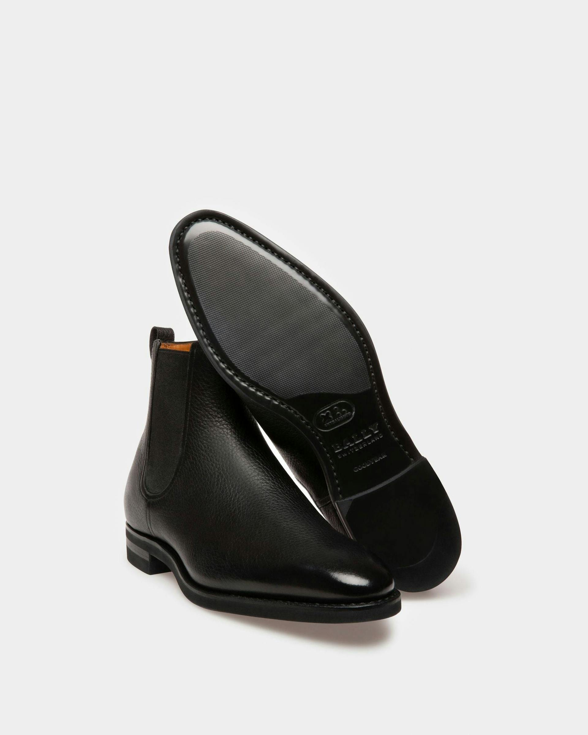 Scavone Men's Leather Boot In Black - Herren - Bally - 04