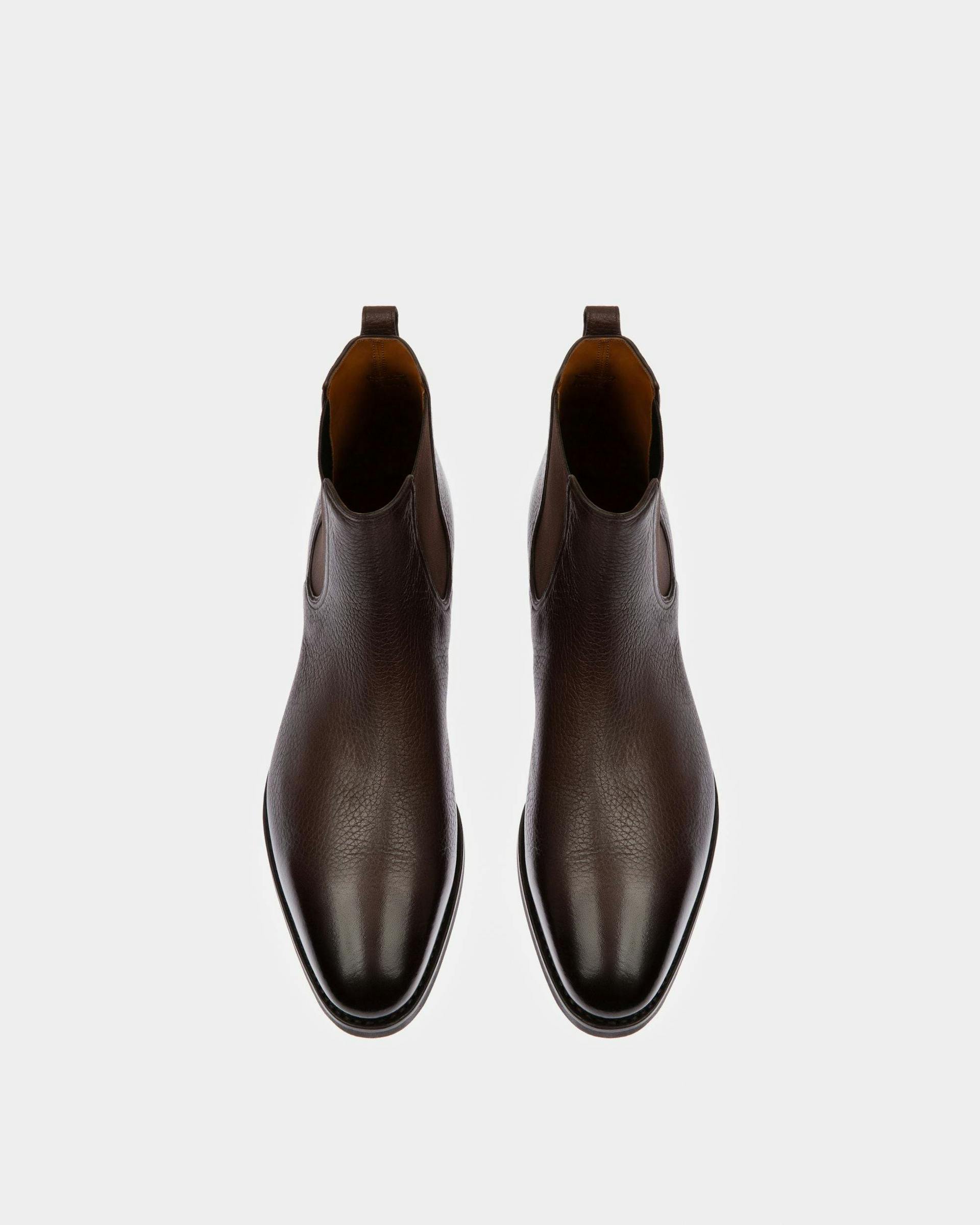 Scavone Men's Leather Boot In Brown - Herren - Bally - 02