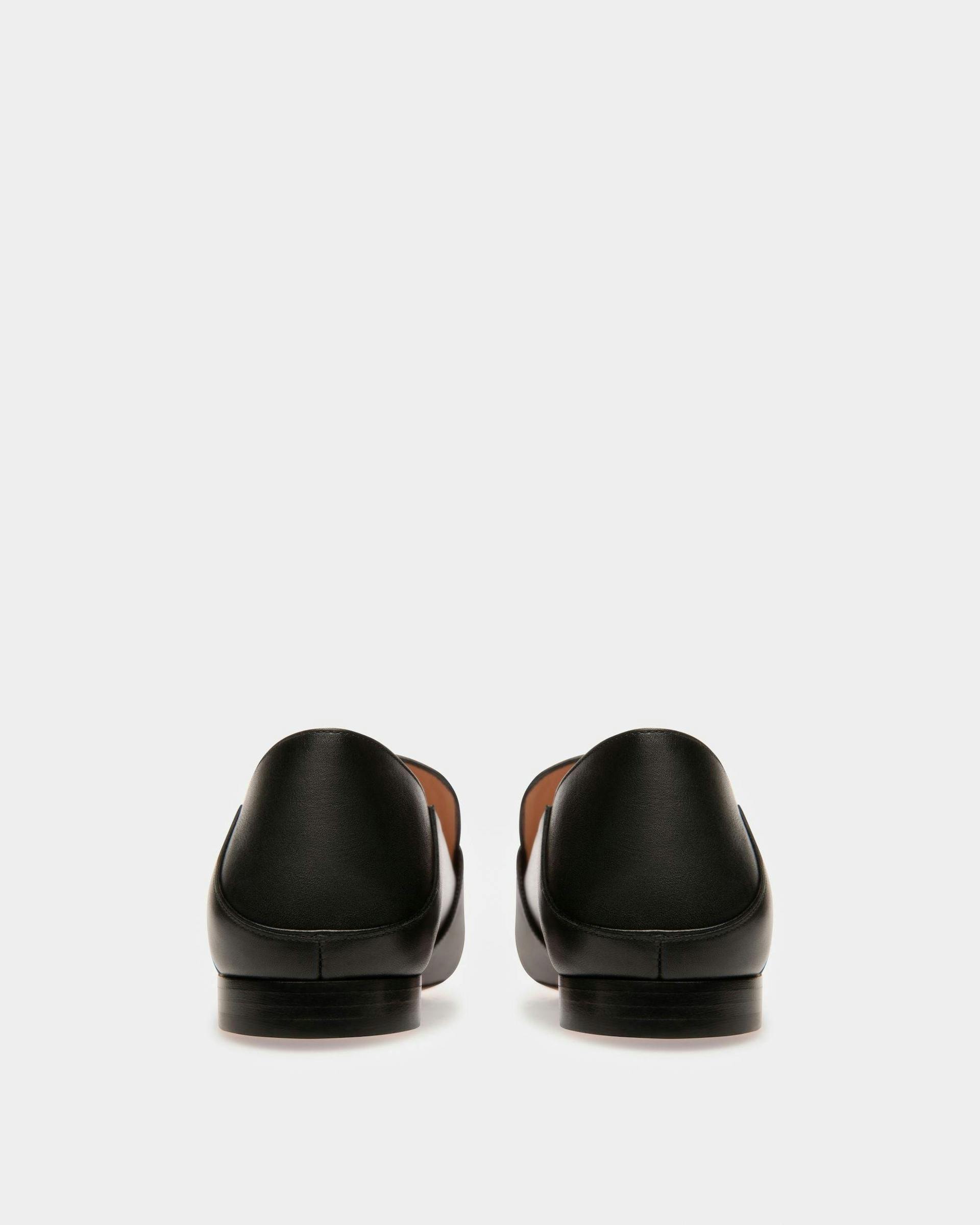 Janelle Leather Slippers In Black - Women's - Bally - 03