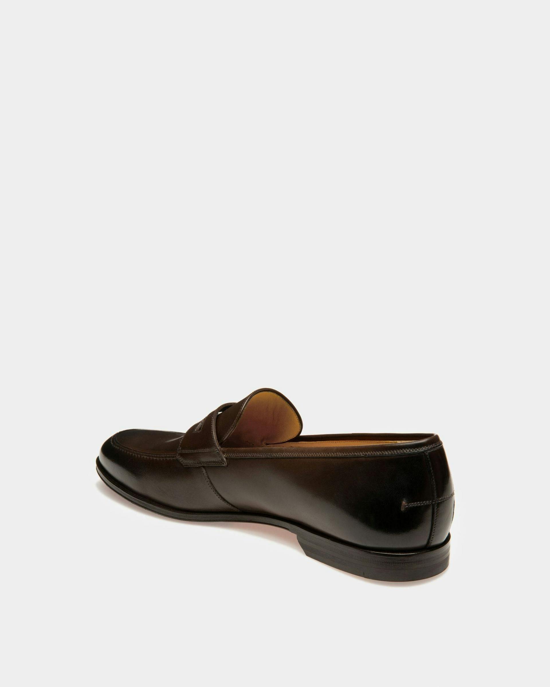Webb Men's Calf Leather Loafer In Dark Brown - Men's - Bally - 04