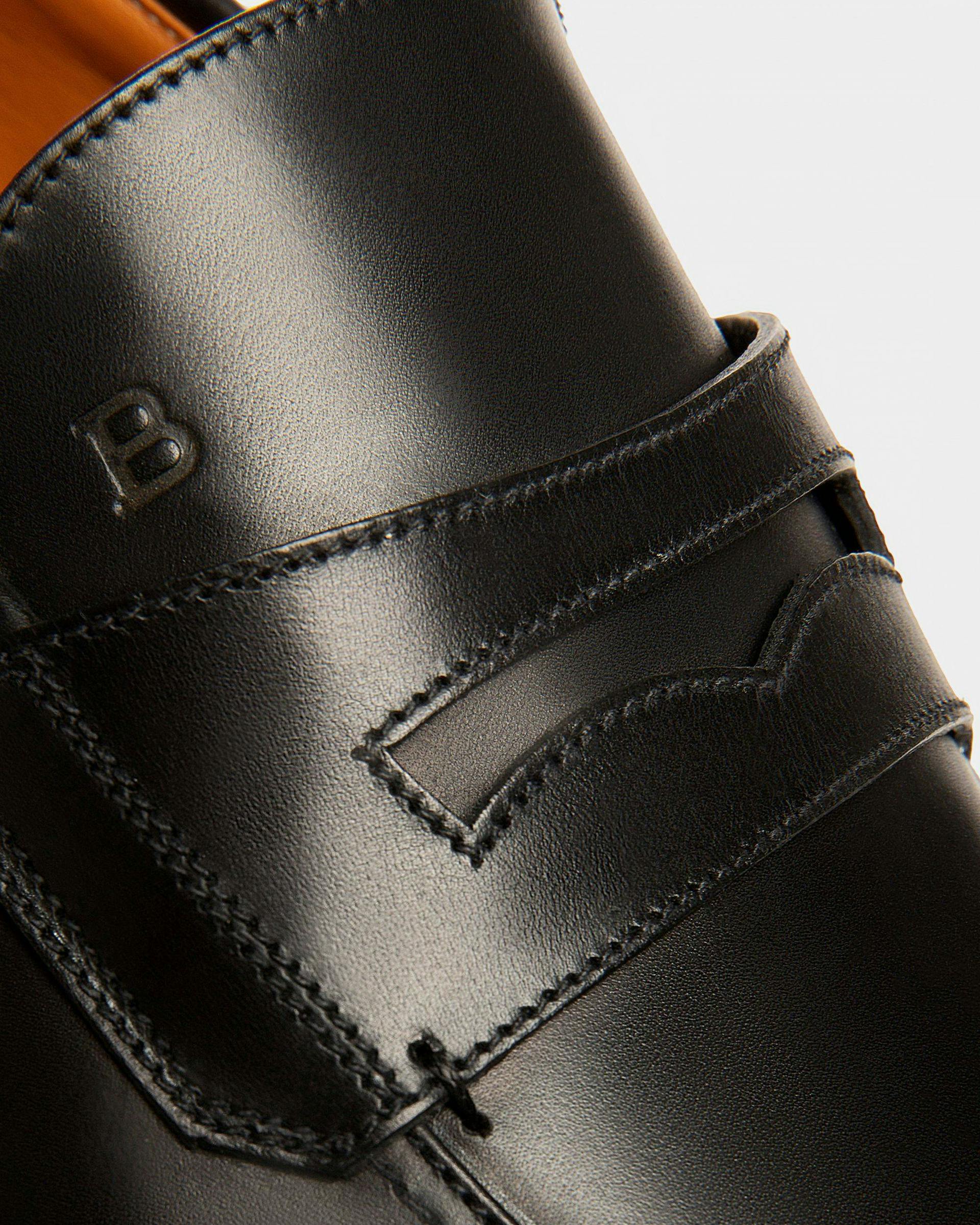 Webb Men's Calf Leather Penny Loafer In Black - Herren - Bally - 05