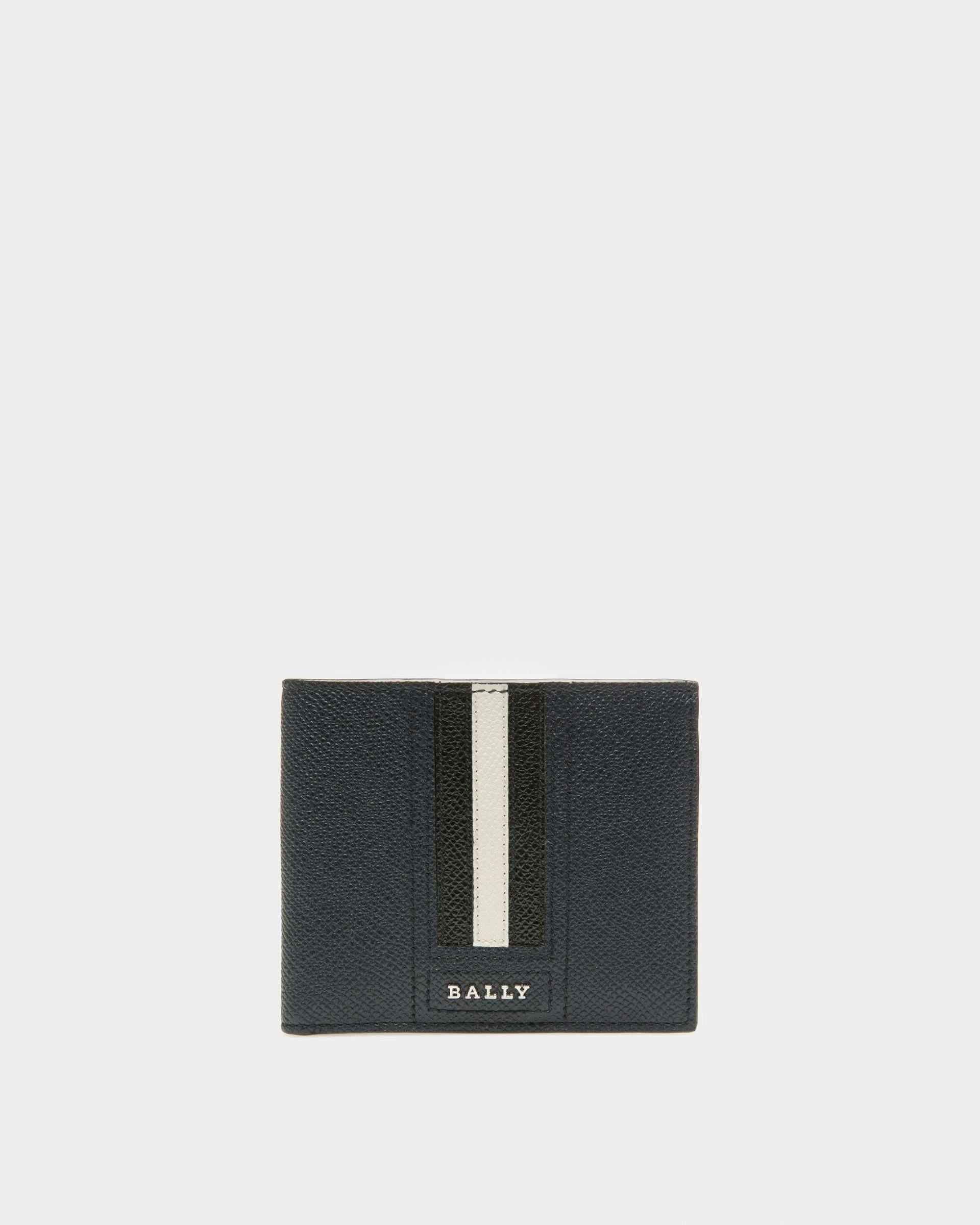 Tonett Leather Wallet In Navy - Men's - Bally - 01