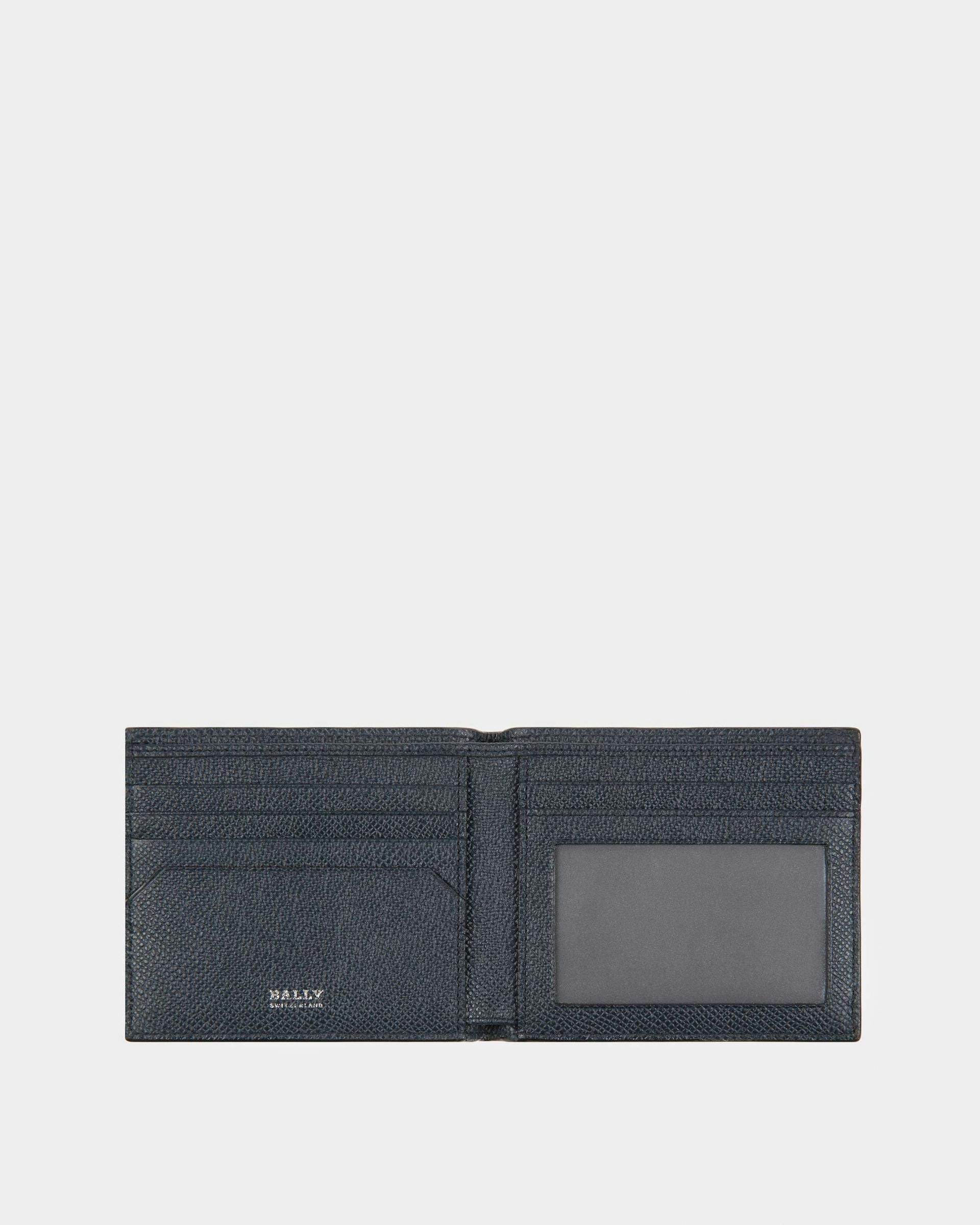 Tonett Leather Wallet In Navy - Men's - Bally - 03