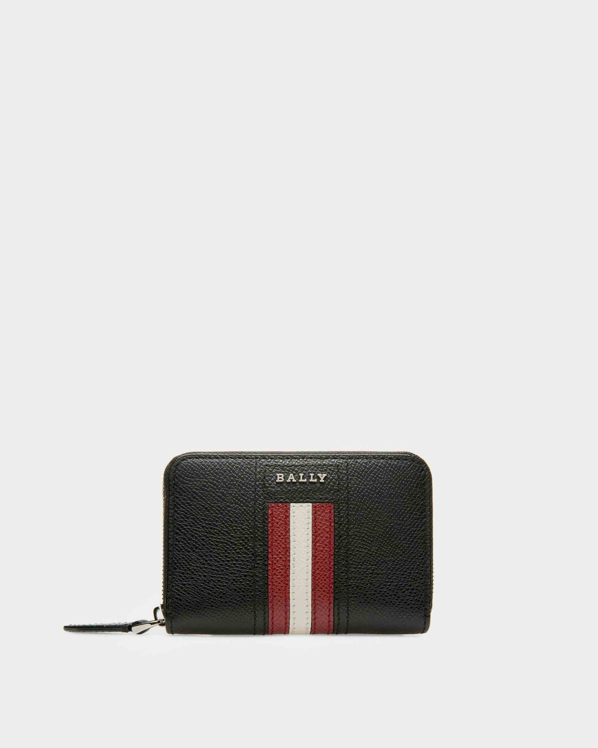 Tivy Leather Coin Wallet In Black - Men's - Bally