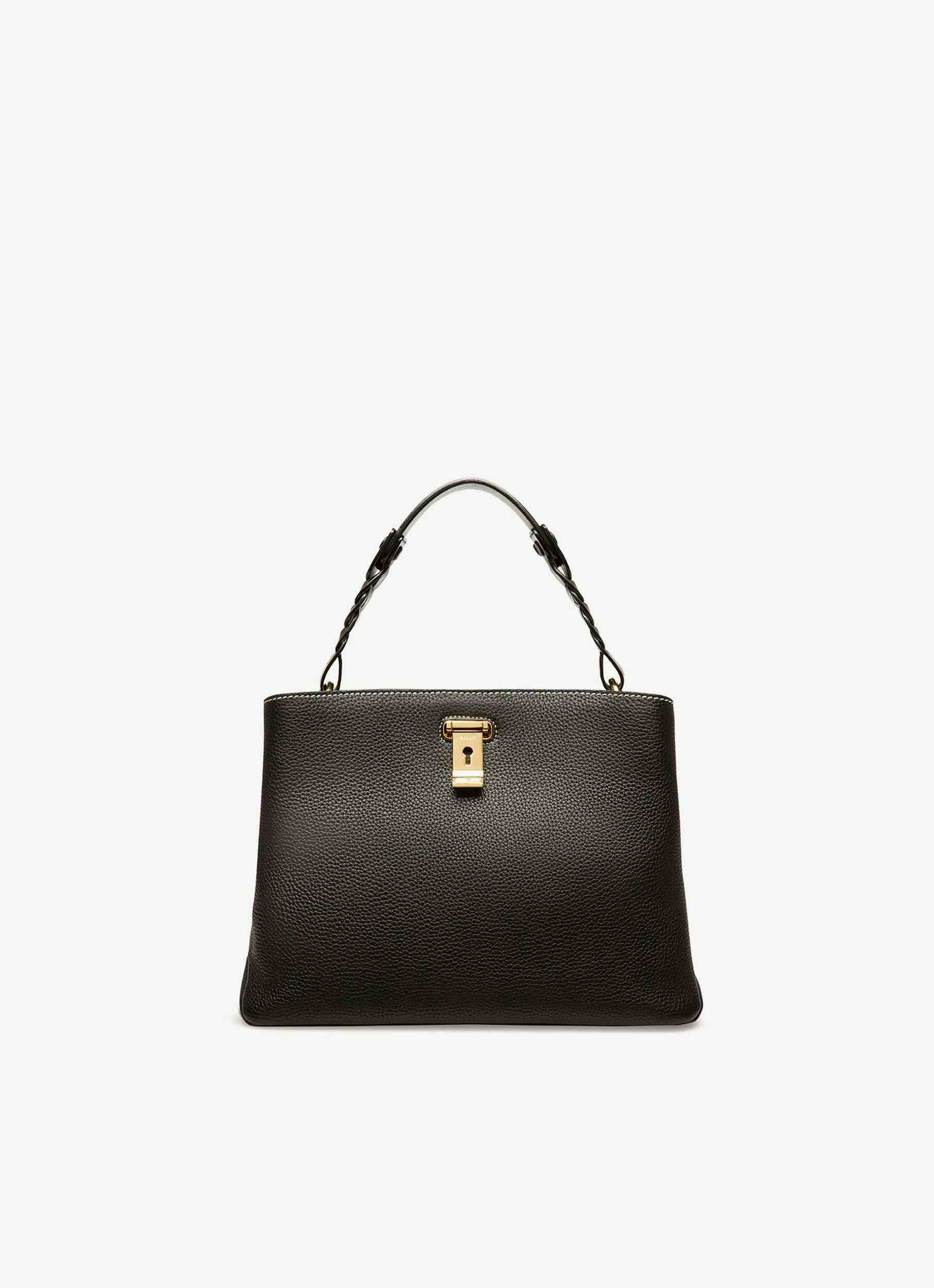 Lucyle Leather Shoulder Bag In Black - Women's - Bally
