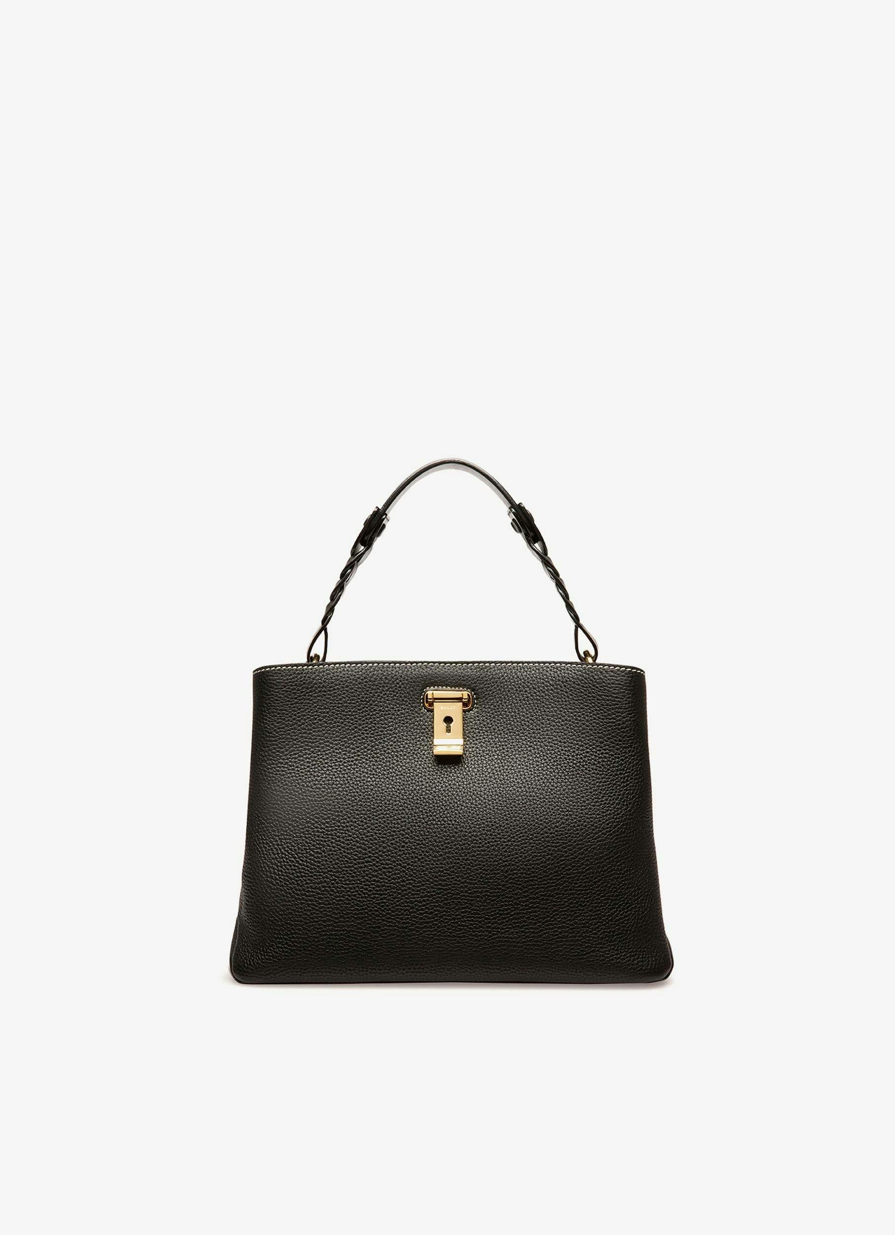 Lucyle Leather Shoulder Bag In Black - Women's - Bally - 01