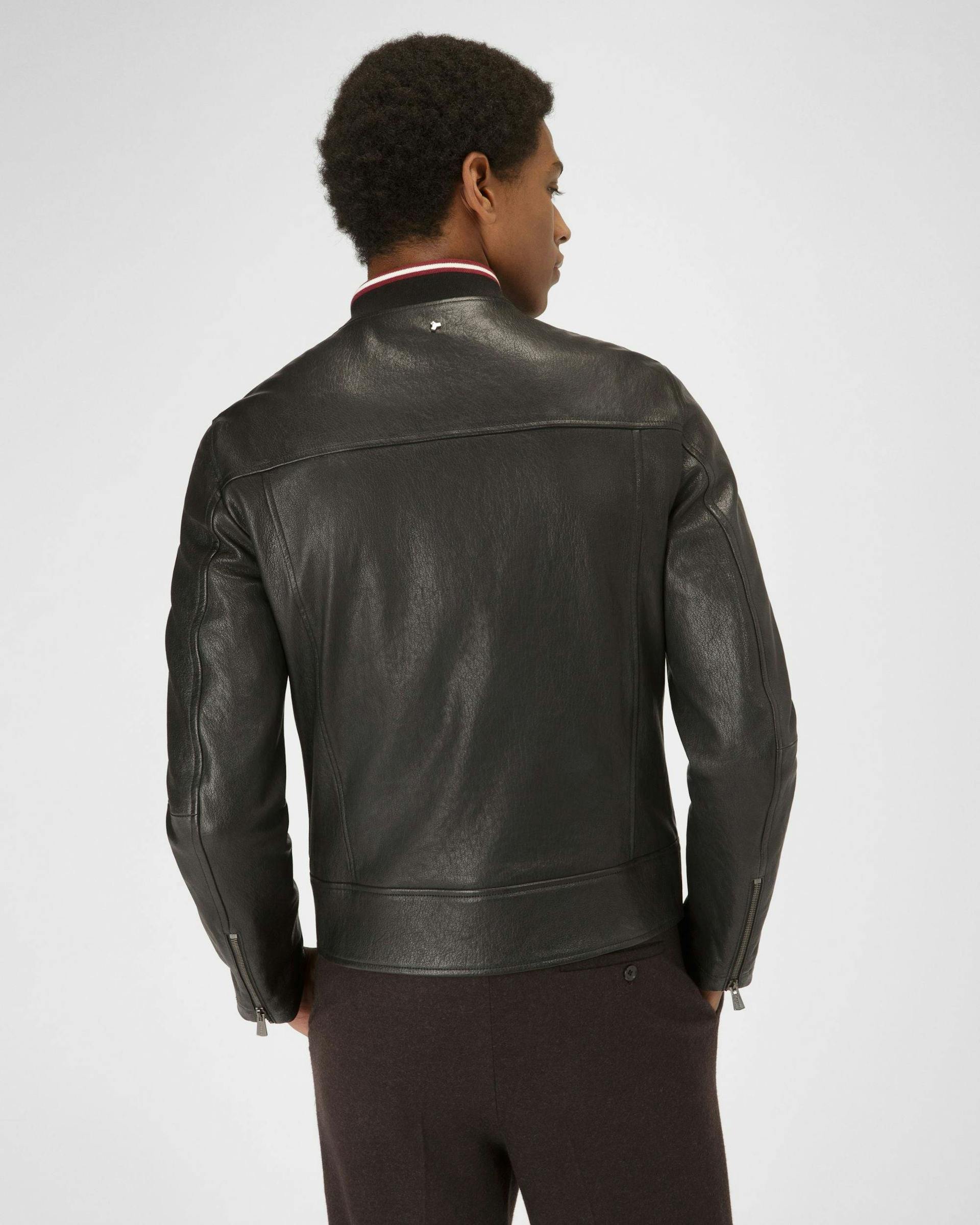Leather Blouson Jacket In Black - Men's - Bally - 03