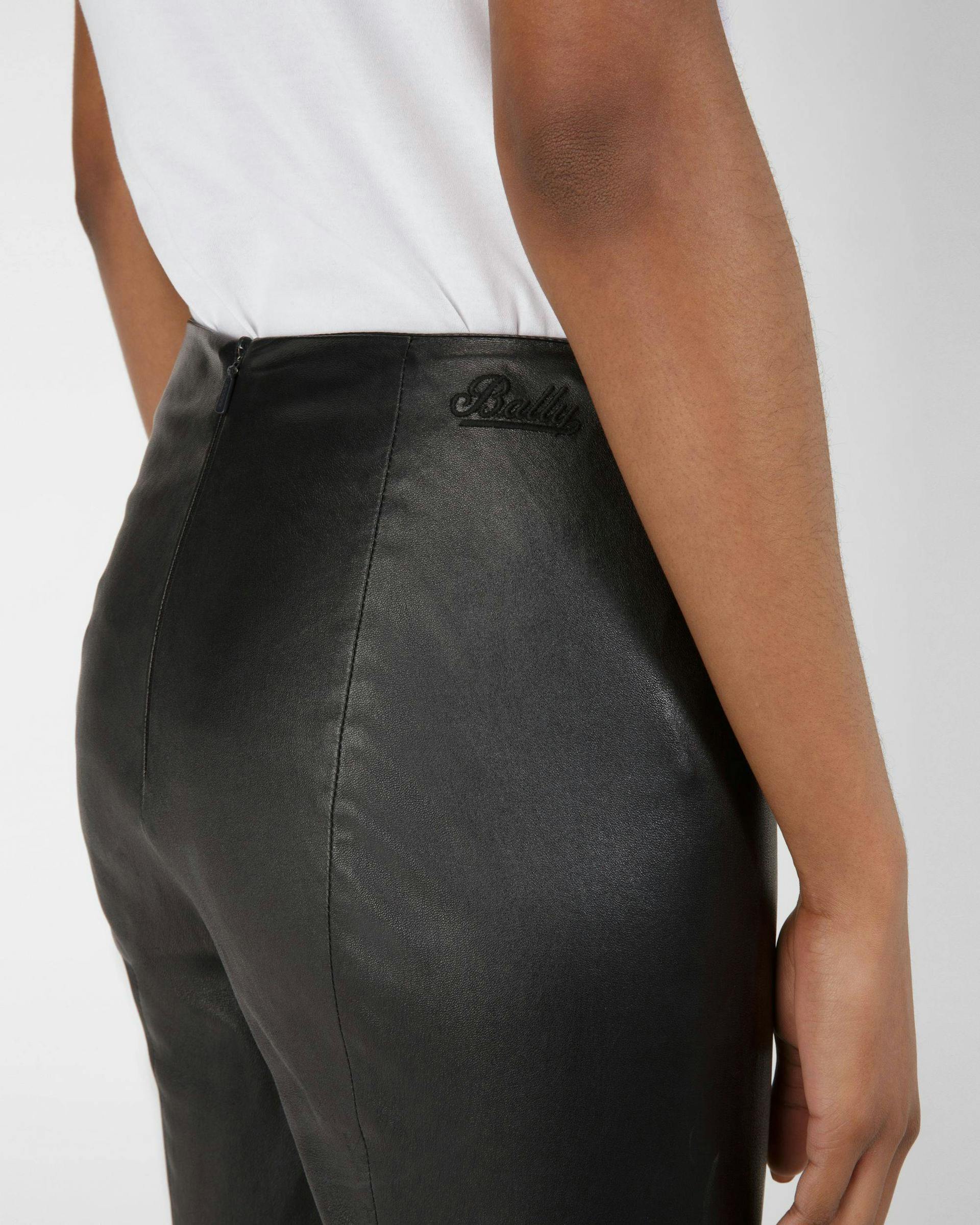 Nappa Leather Leggings In Black - Women's - Bally - 02