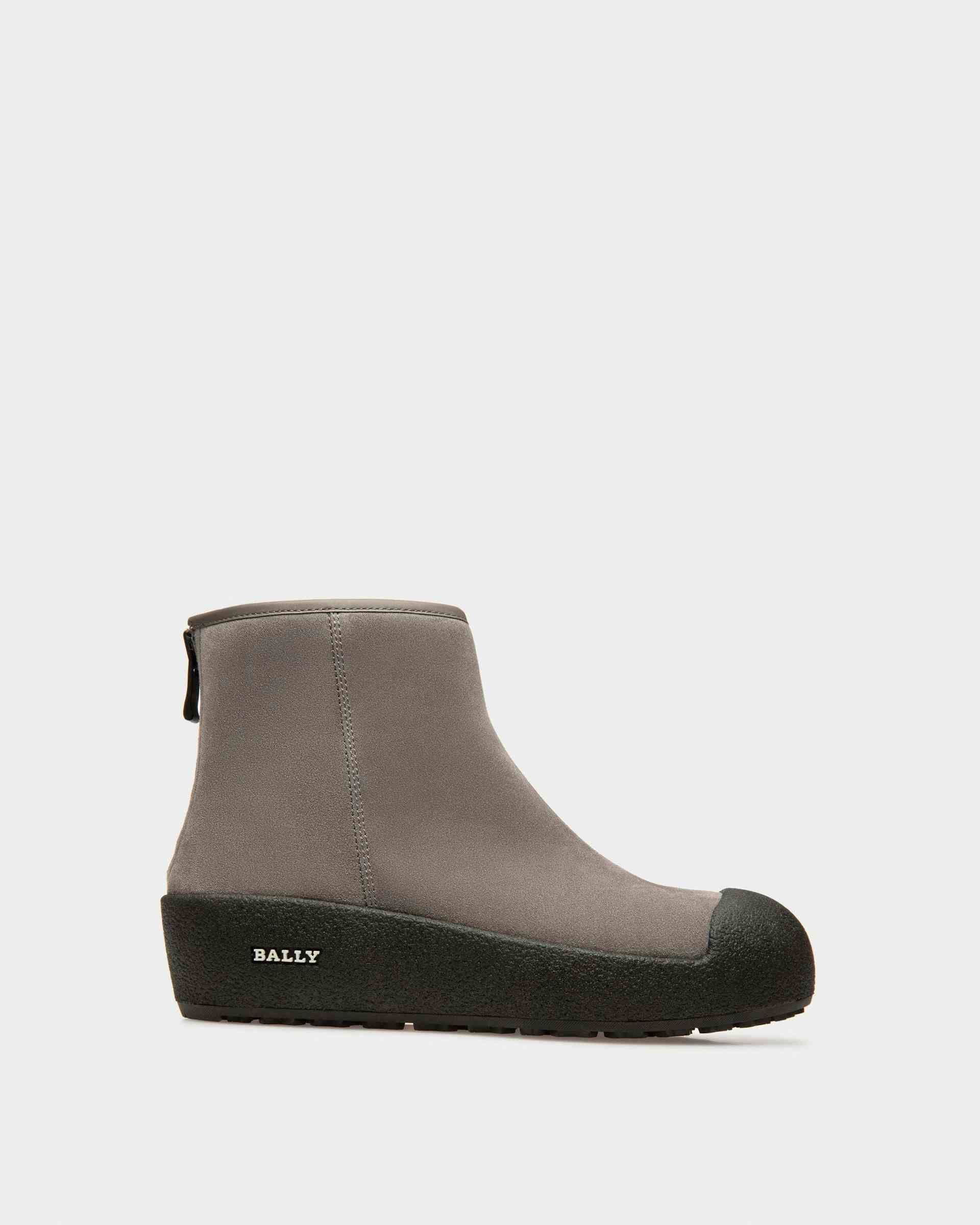 Guard Ii Leather Snow Boots In Dark Mineral - Women's - Bally