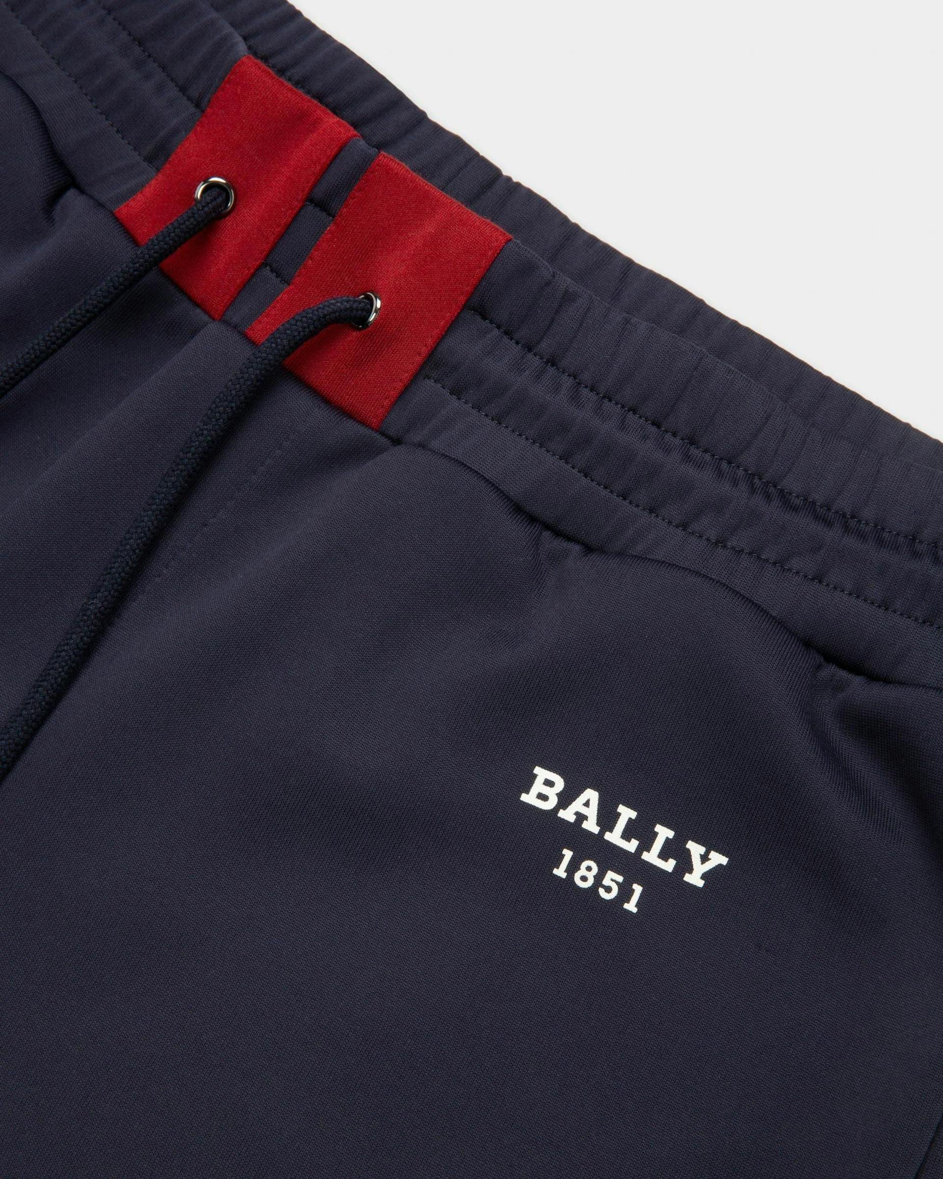 Techno Cotton Pants In Navy - Homme - Bally - 03
