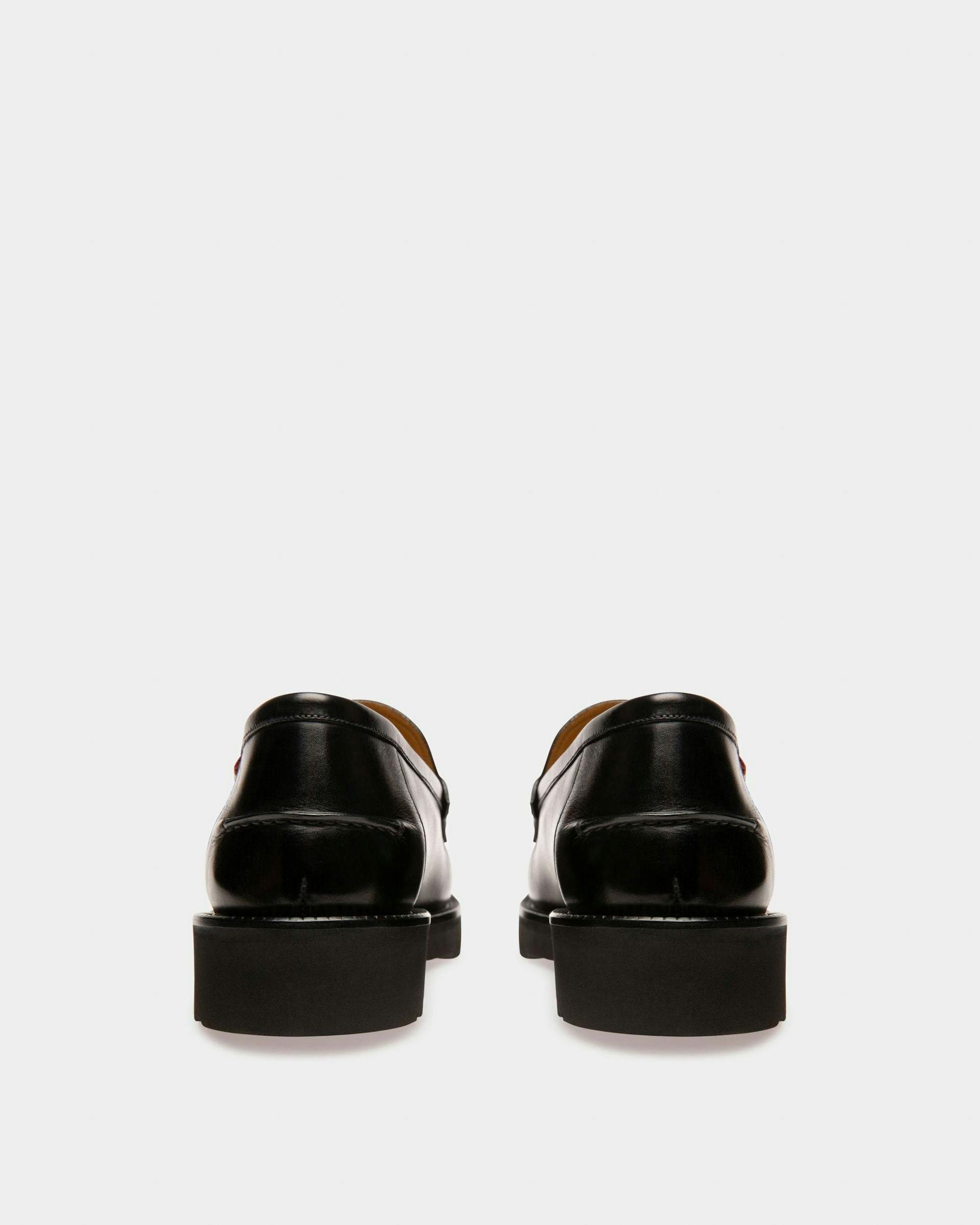 Noah Leather Loafers In Black - Men's - Bally - 03