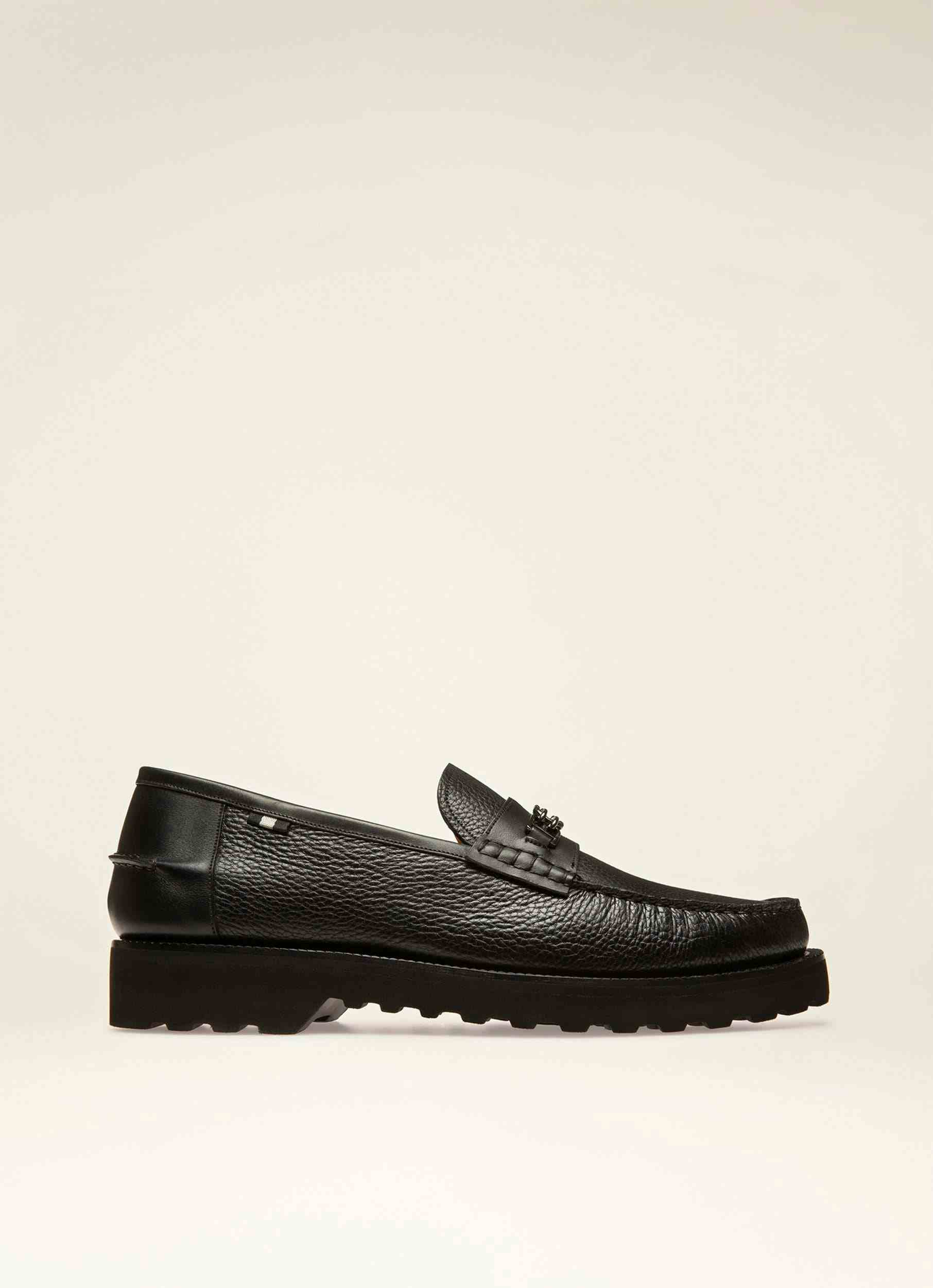 NOTTINGHAM Leather Loafers In Black - Men's - Bally