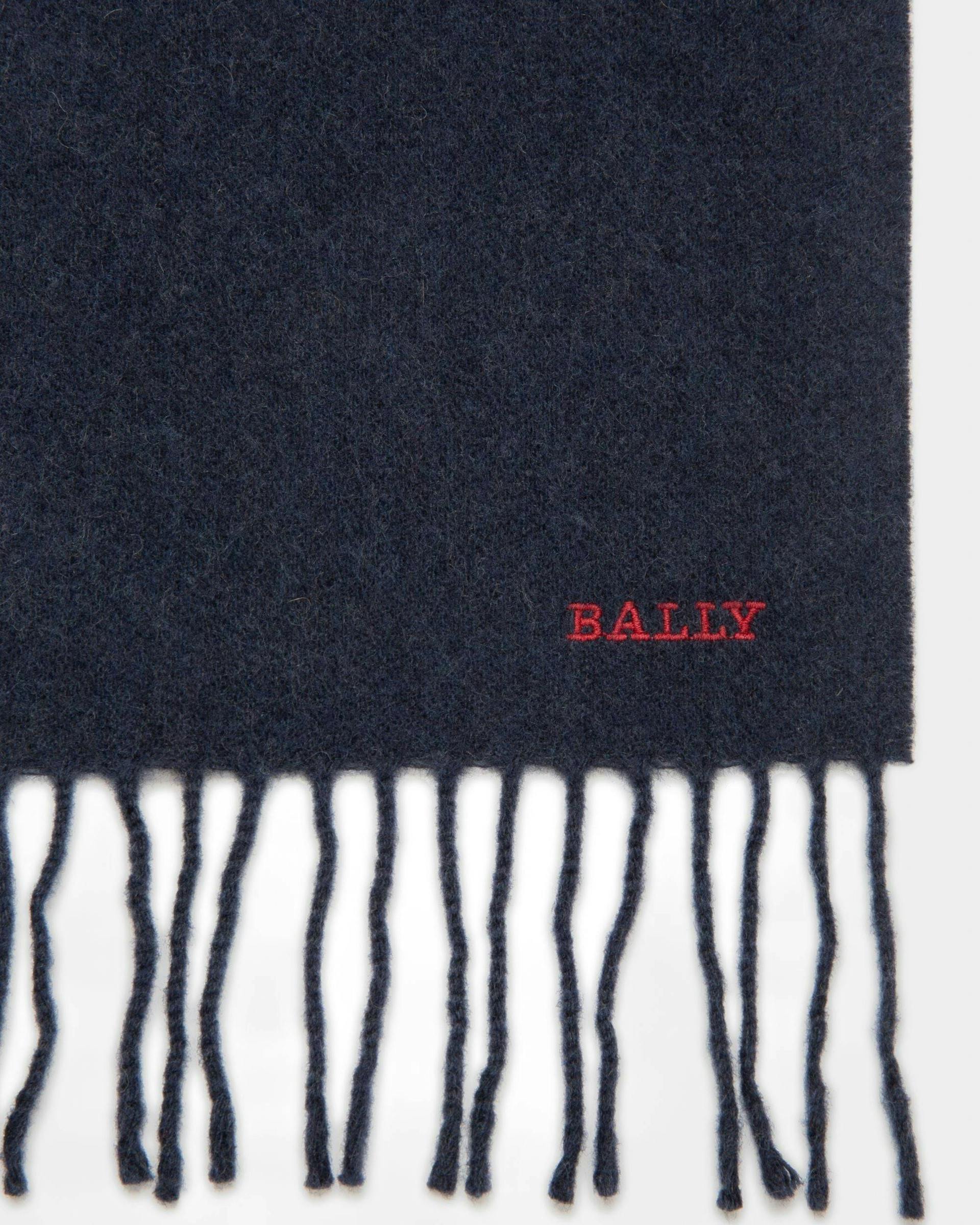 Bally Stripe Schal Aus Merinowolle Und Kaschmir In Marineblau - Herren - Bally - 02