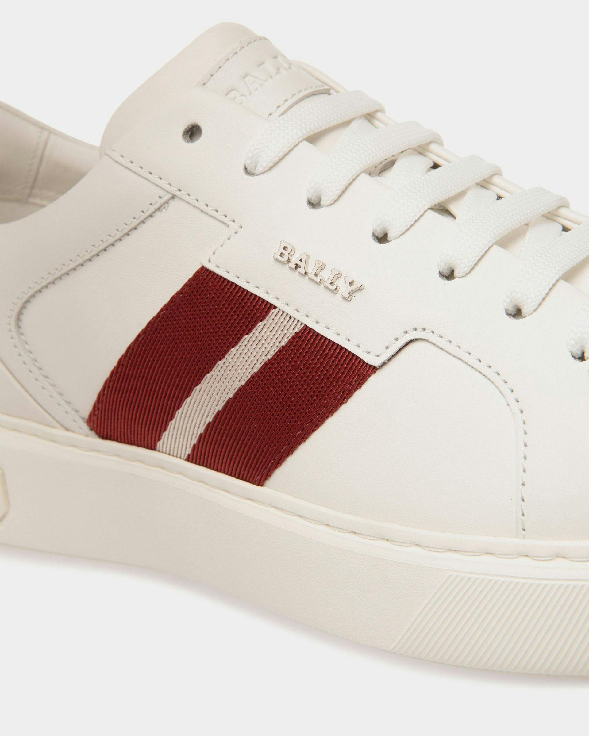 Moony Leather Sneakers In White - Men's - Bally - 04