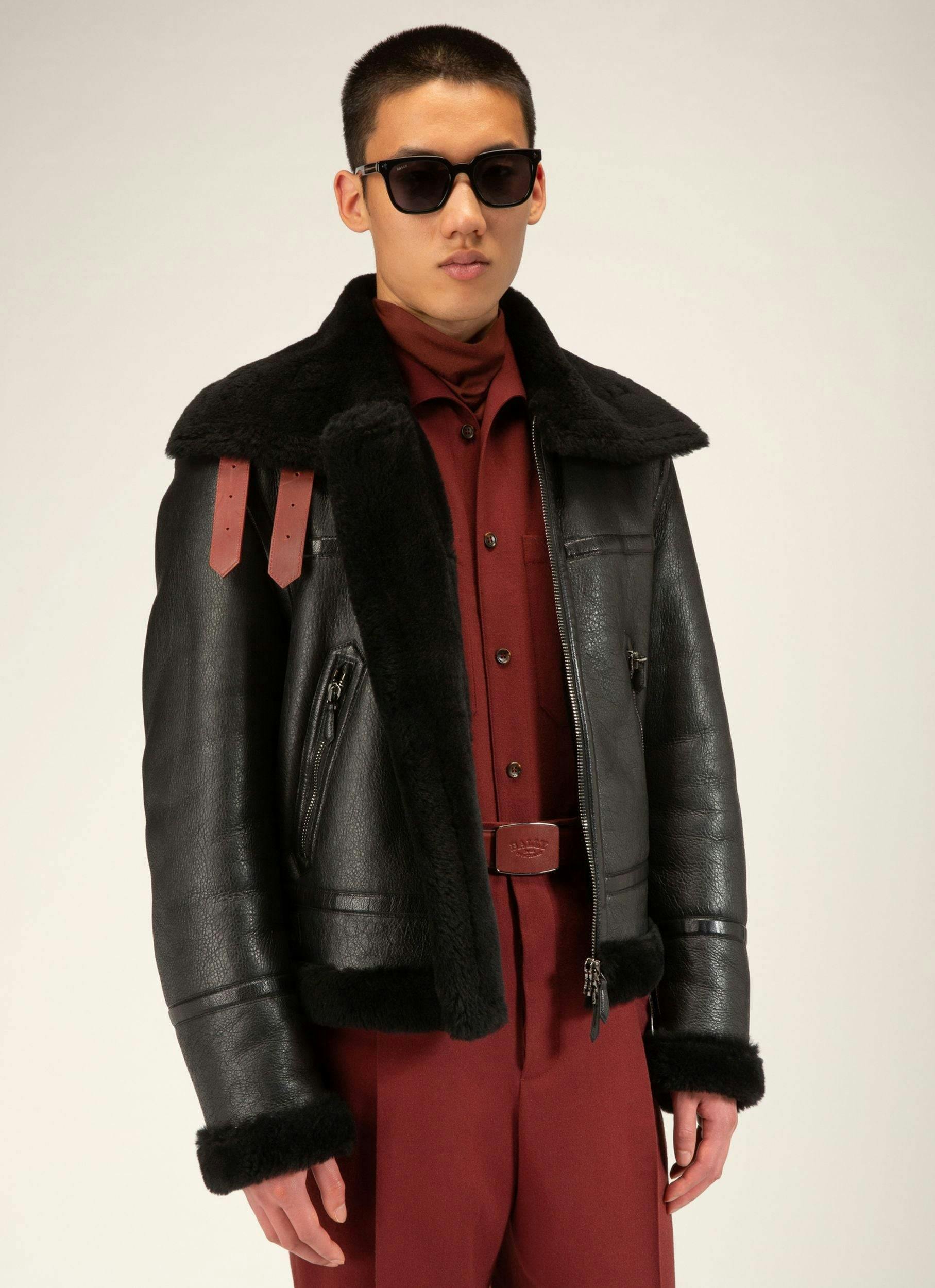 Leather Outerwear In Black - Men's - Bally - 03