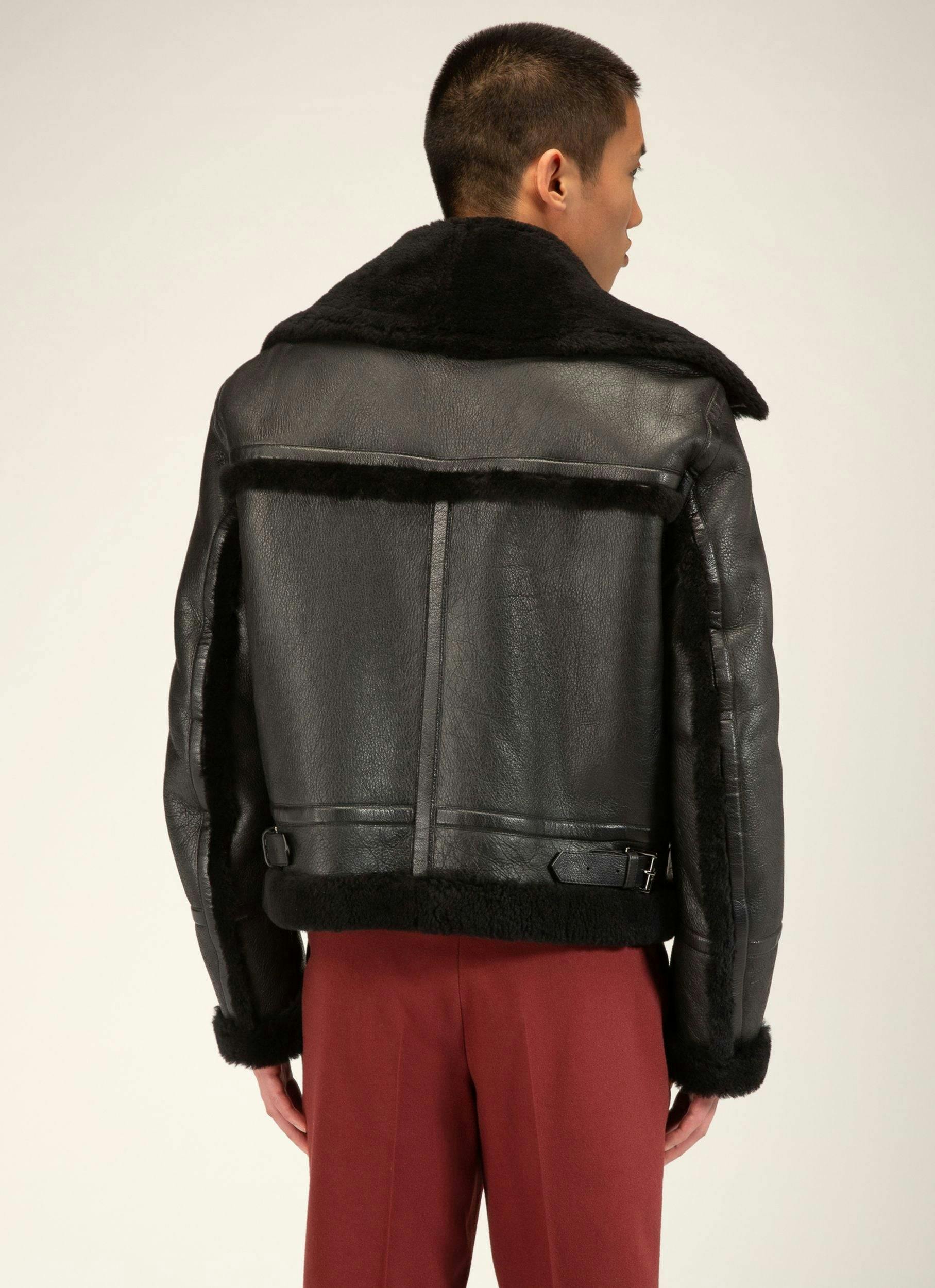 Leather Outerwear In Black - Men's - Bally - 04