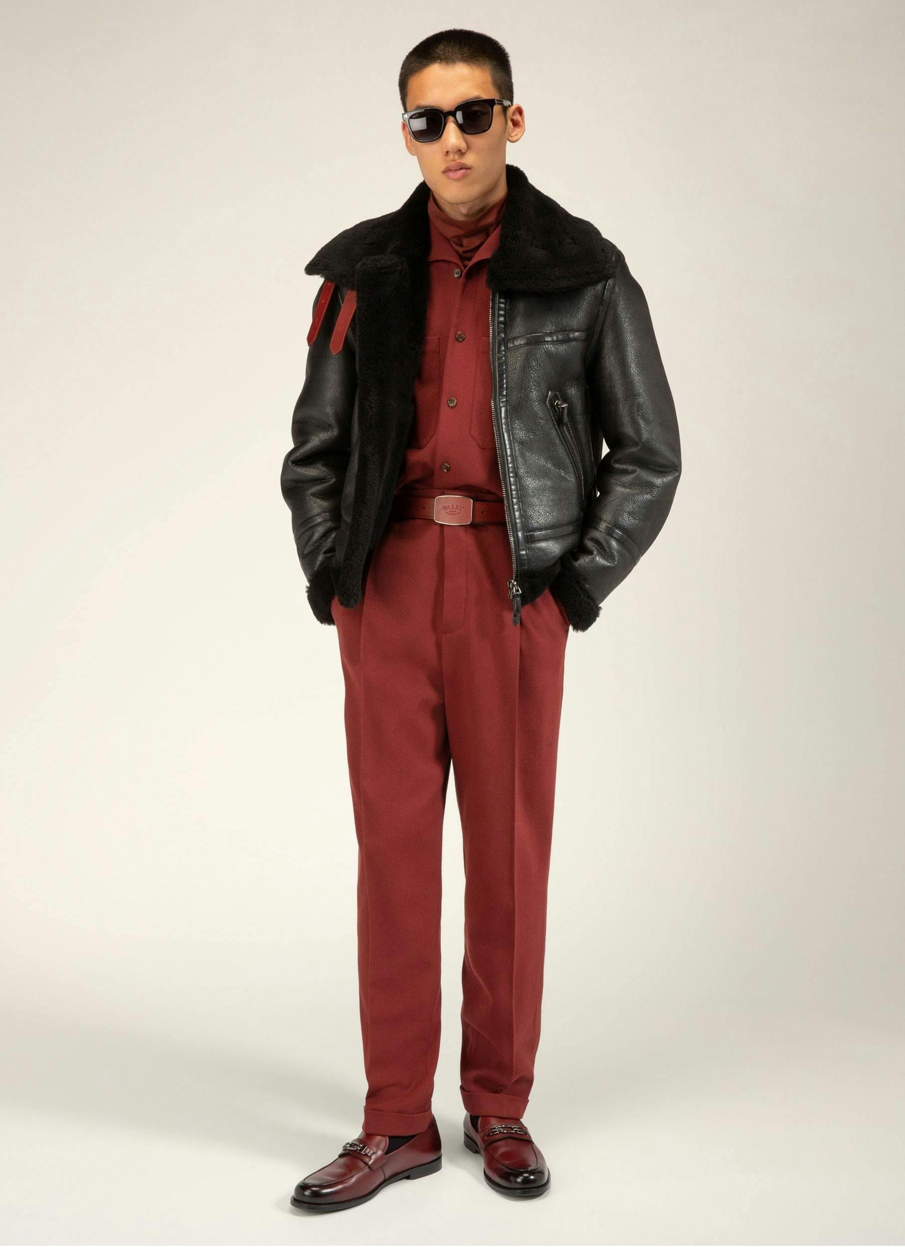Leather Outerwear In Black - Men's - Bally - 05