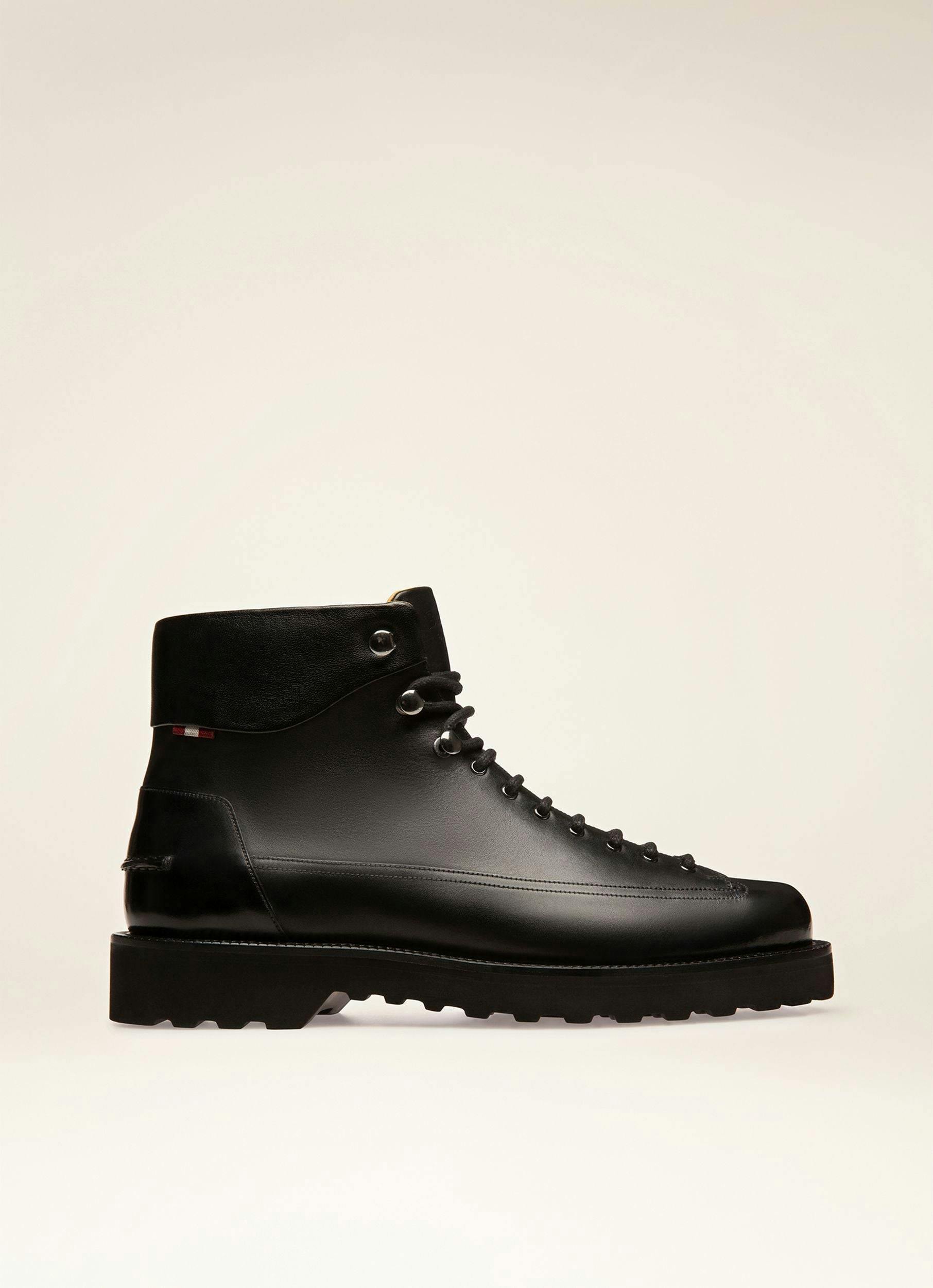 NOTTINGHAM Leather Boots In Black - Men's - Bally - 01