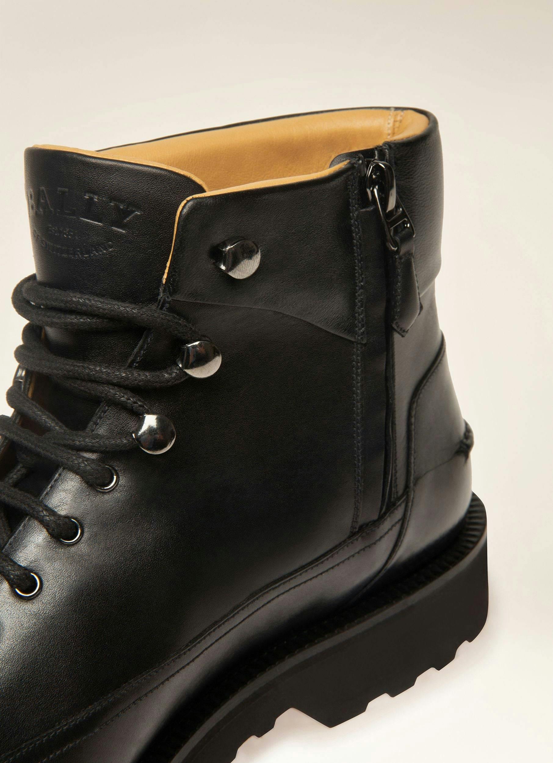 NOTTINGHAM Leather Boots In Black - Men's - Bally - 02