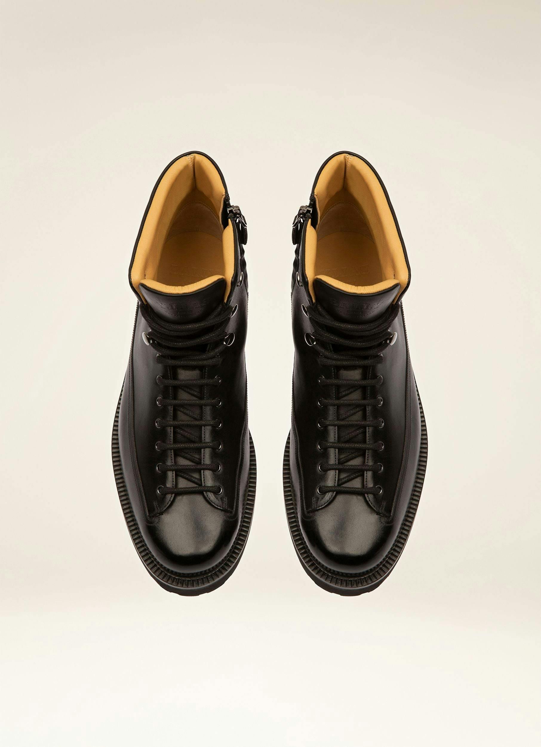 NOTTINGHAM Leather Boots In Black - Men's - Bally - 04