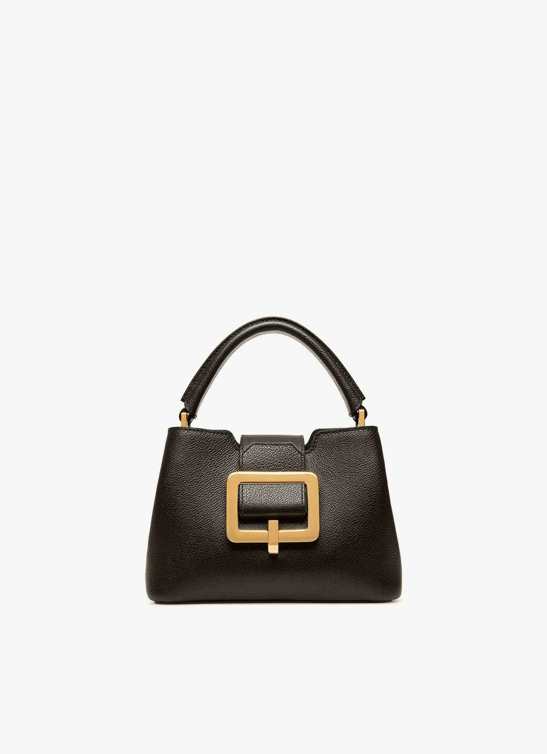 Jorah Small Leather Top Handle Bag In Black - Women's - Bally