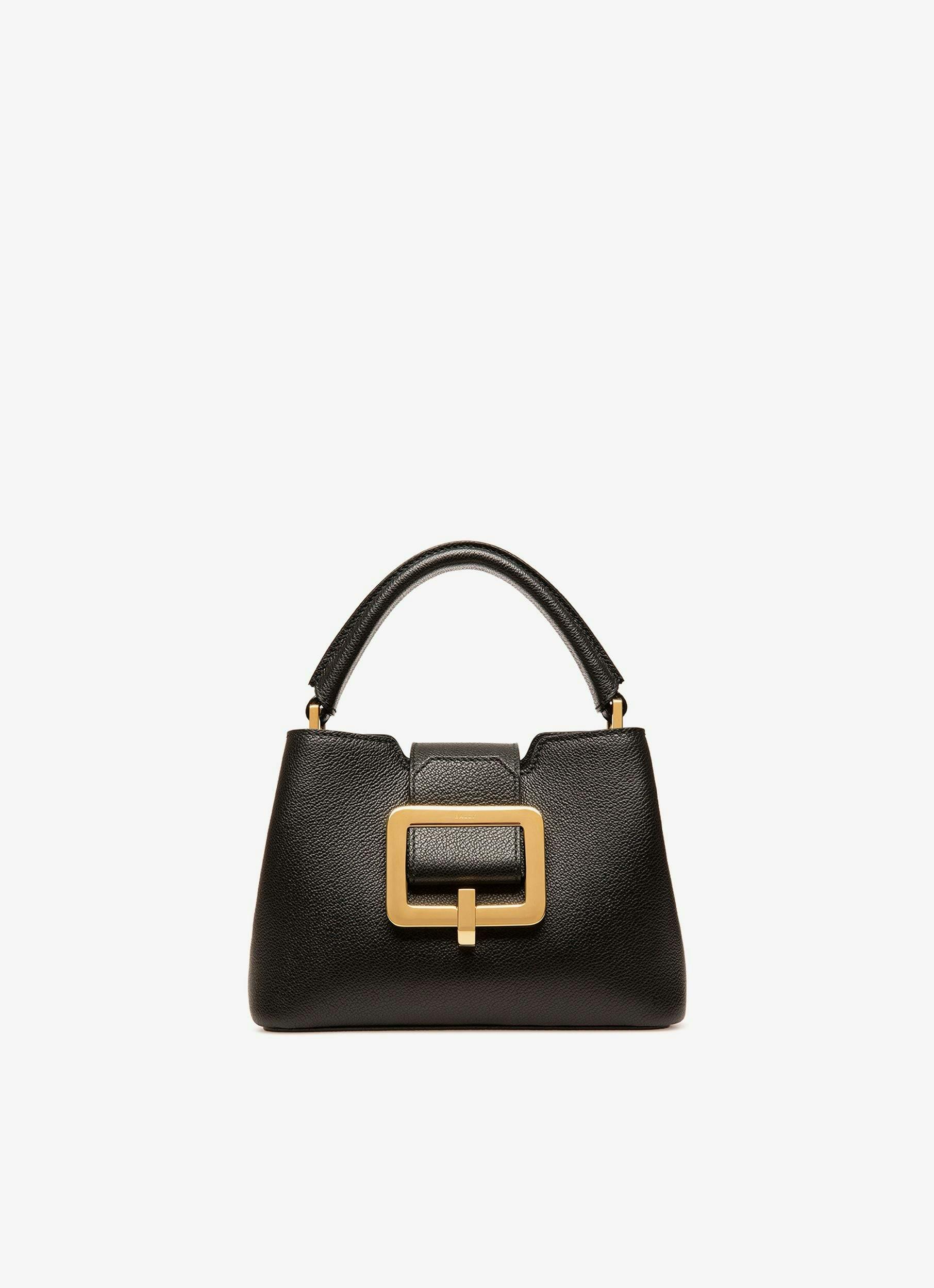 Jorah Small Leather Top Handle Bag In Black - Women's - Bally - 01