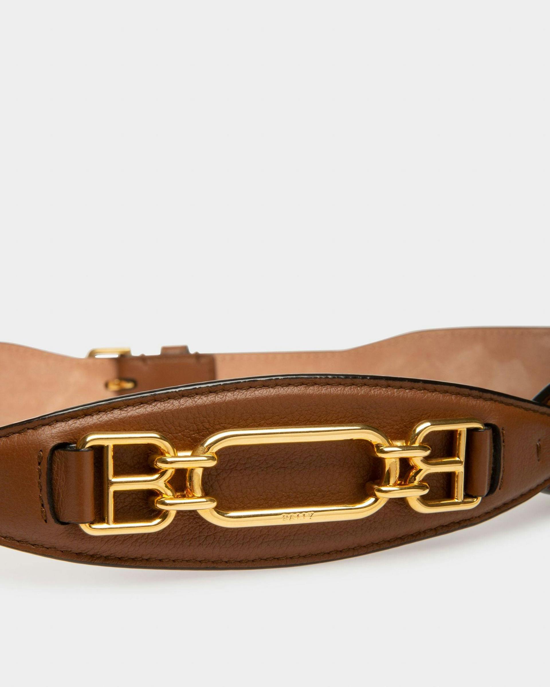 VESTIGE Leather 42Mm Belt In Brown - Women's - Bally - 03
