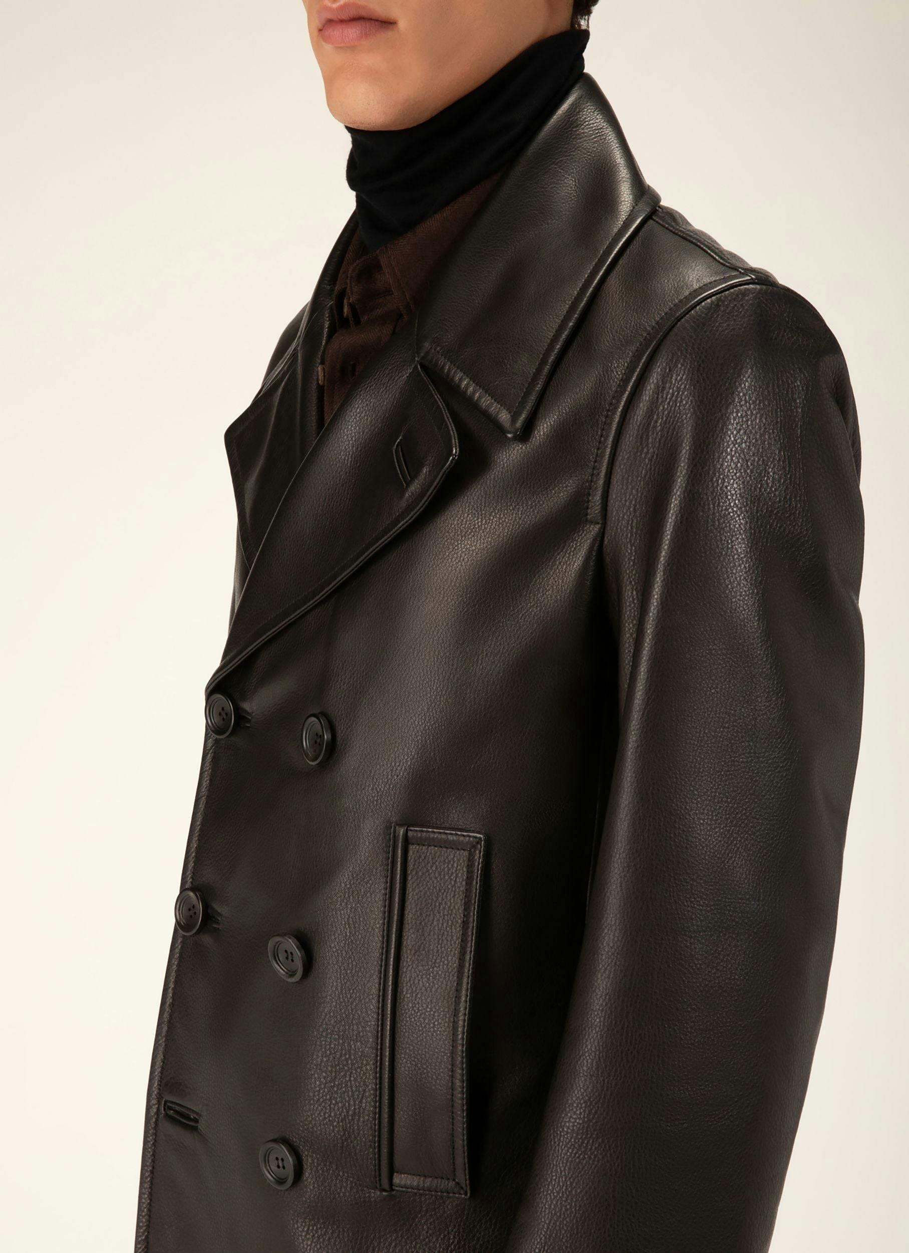 Leather Outerwear In Black - Men's - Bally - 02