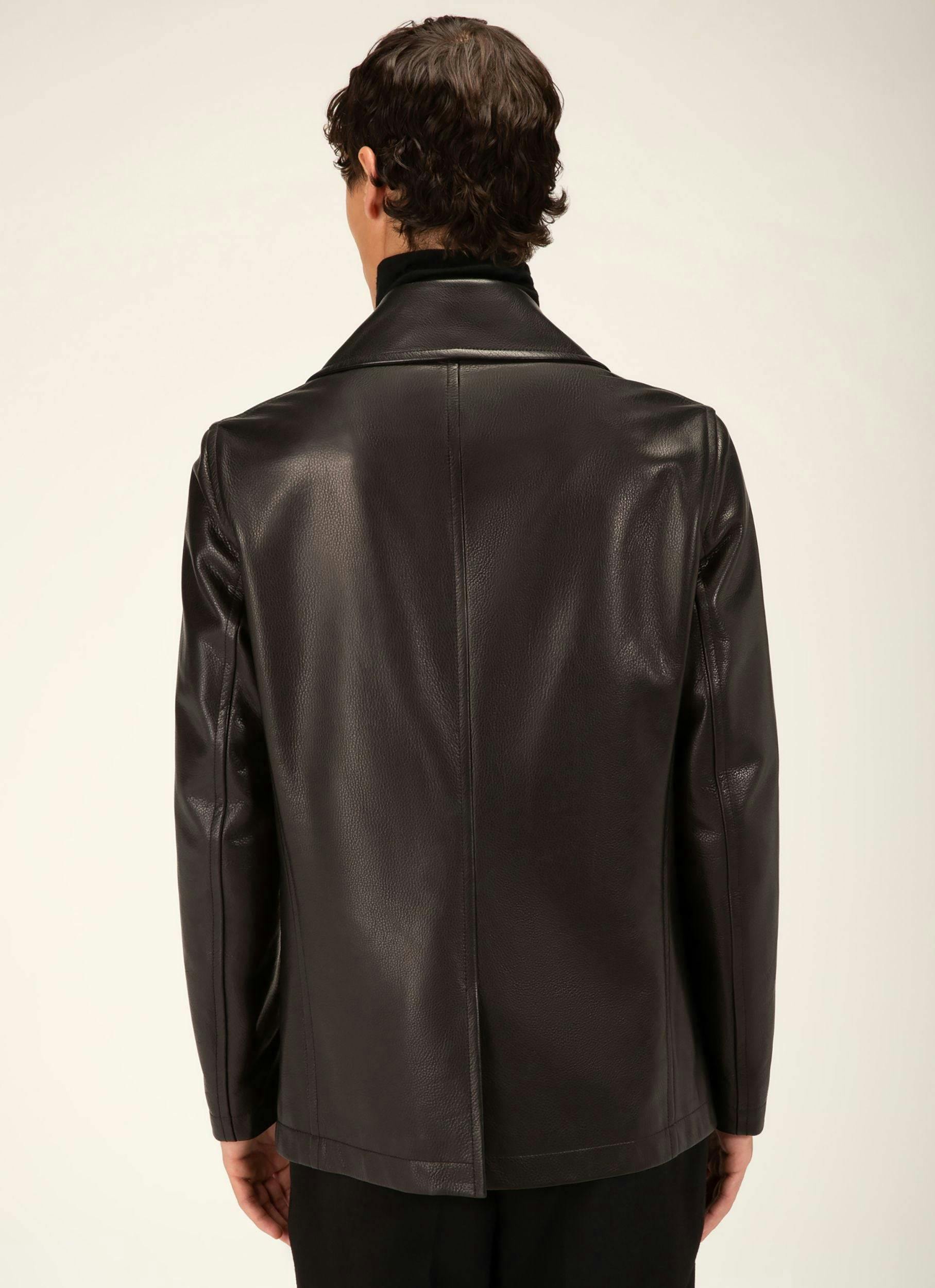 Leather Outerwear In Black - Men's - Bally - 04
