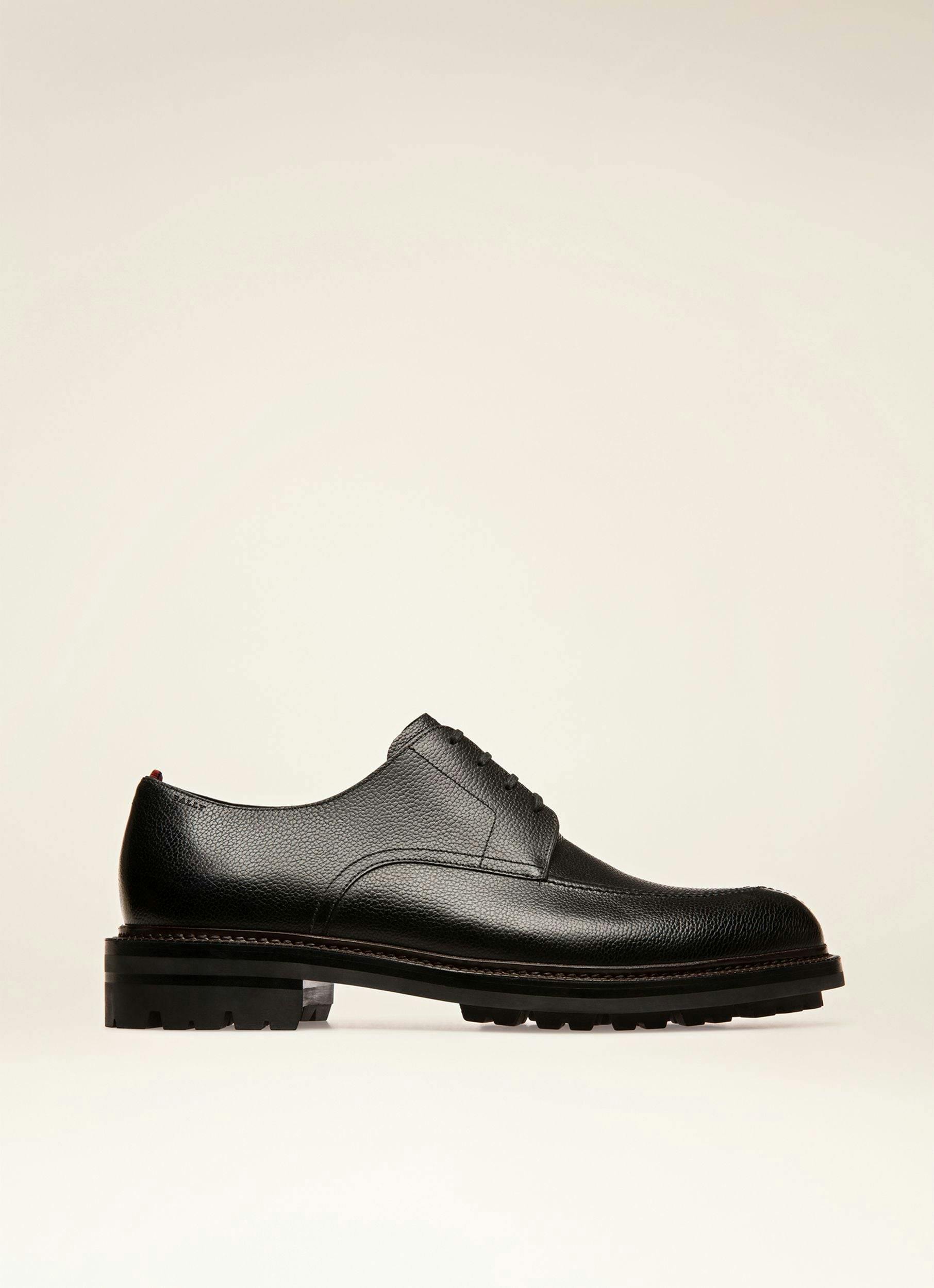 KRIENS Leather Derby Shoes In Black - Men's - Bally - 01