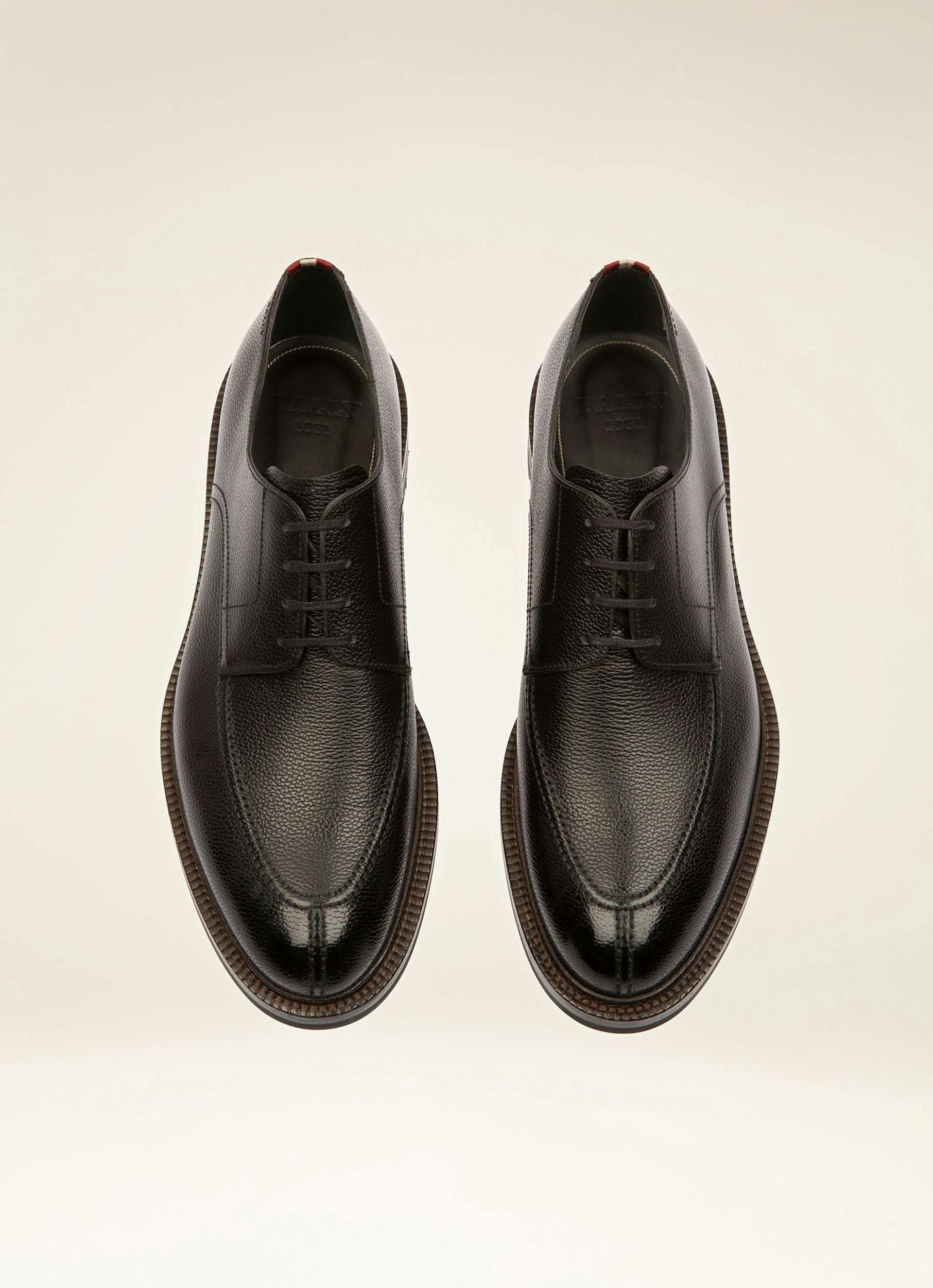 KRIENS Leather Derby Shoes In Black - Men's - Bally - 04