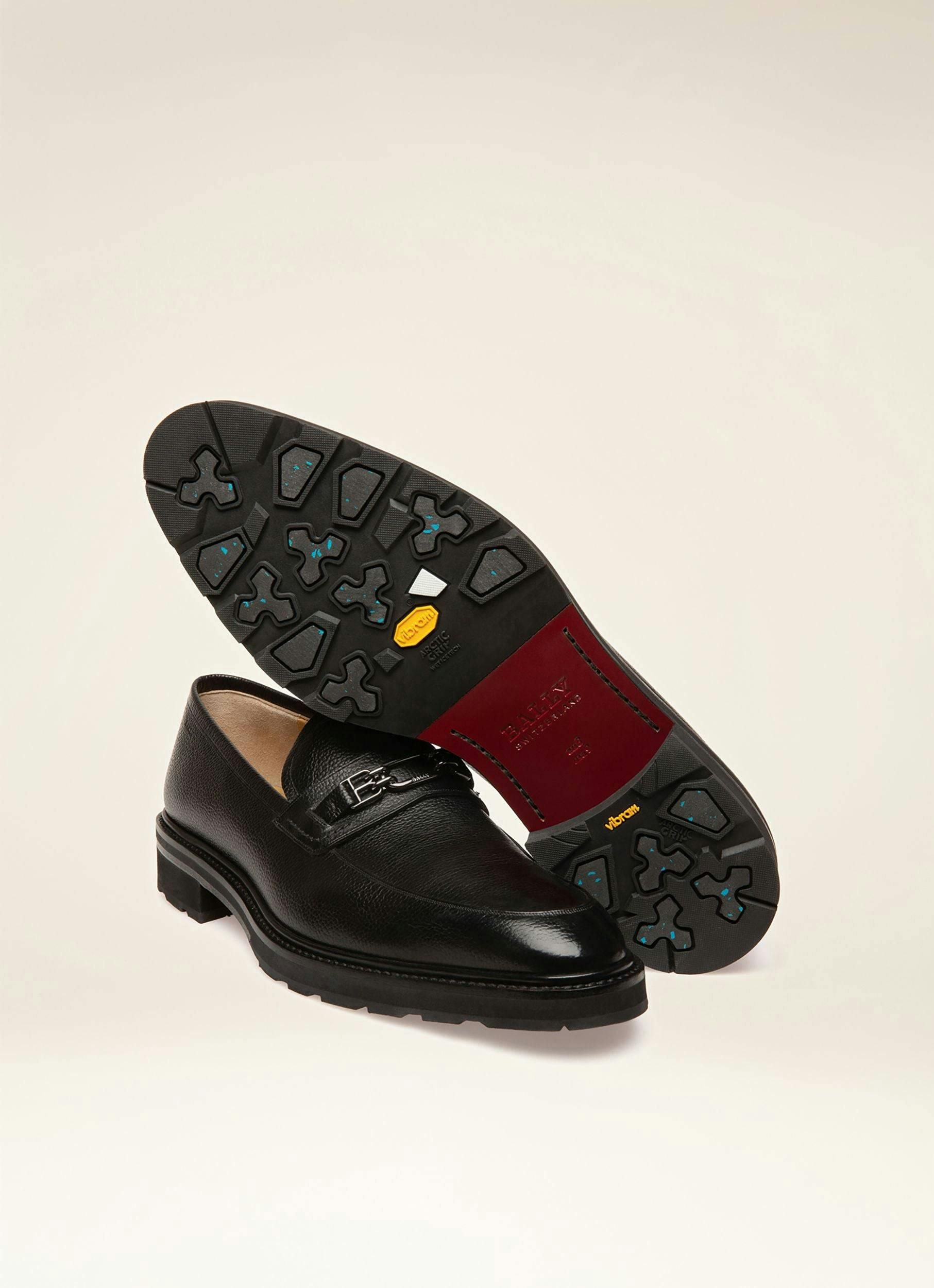 MEYRIN Leather Loafers In Black - Men's - Bally - 03
