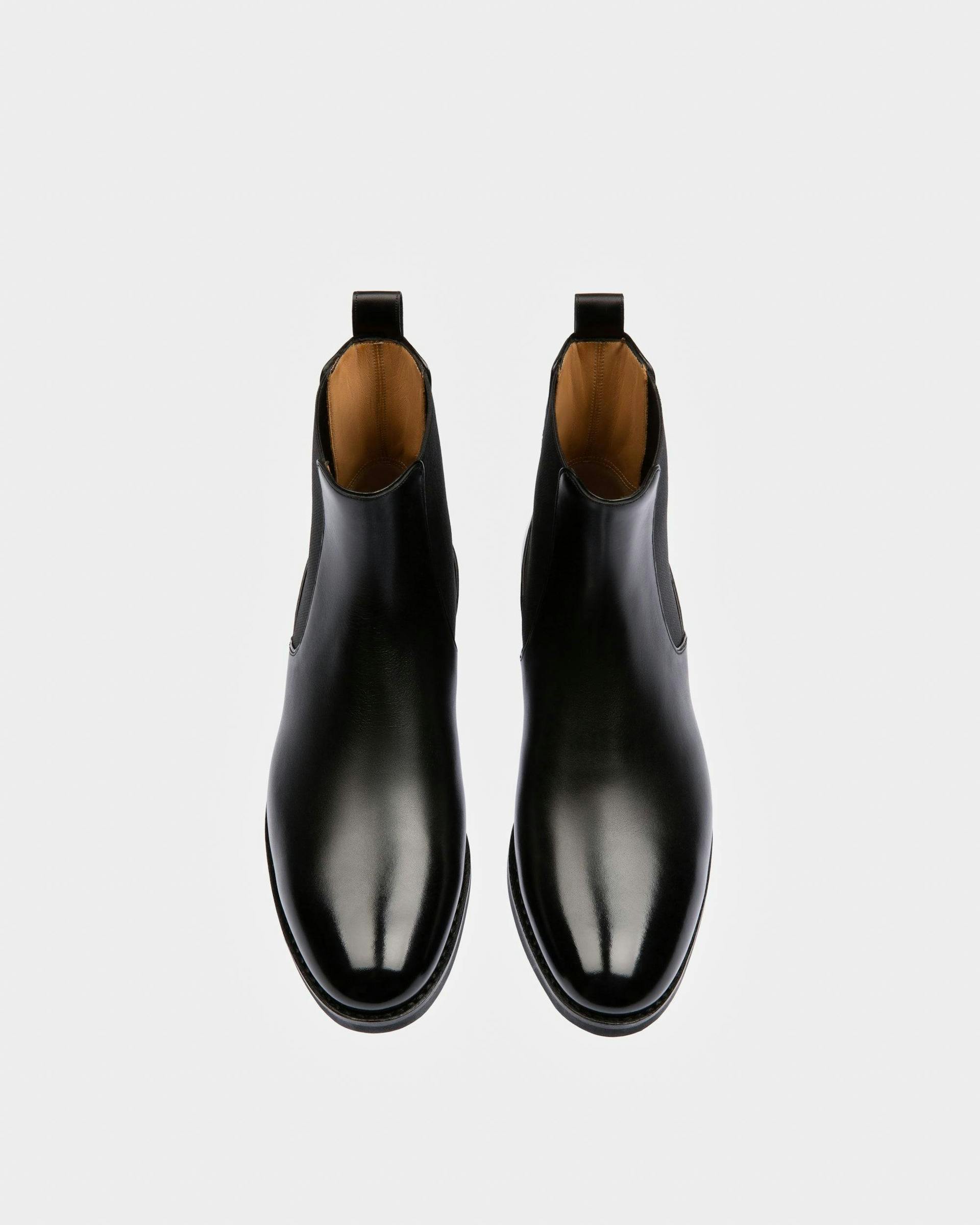 Flea Leather Boots In Black - Women's - Bally - 02
