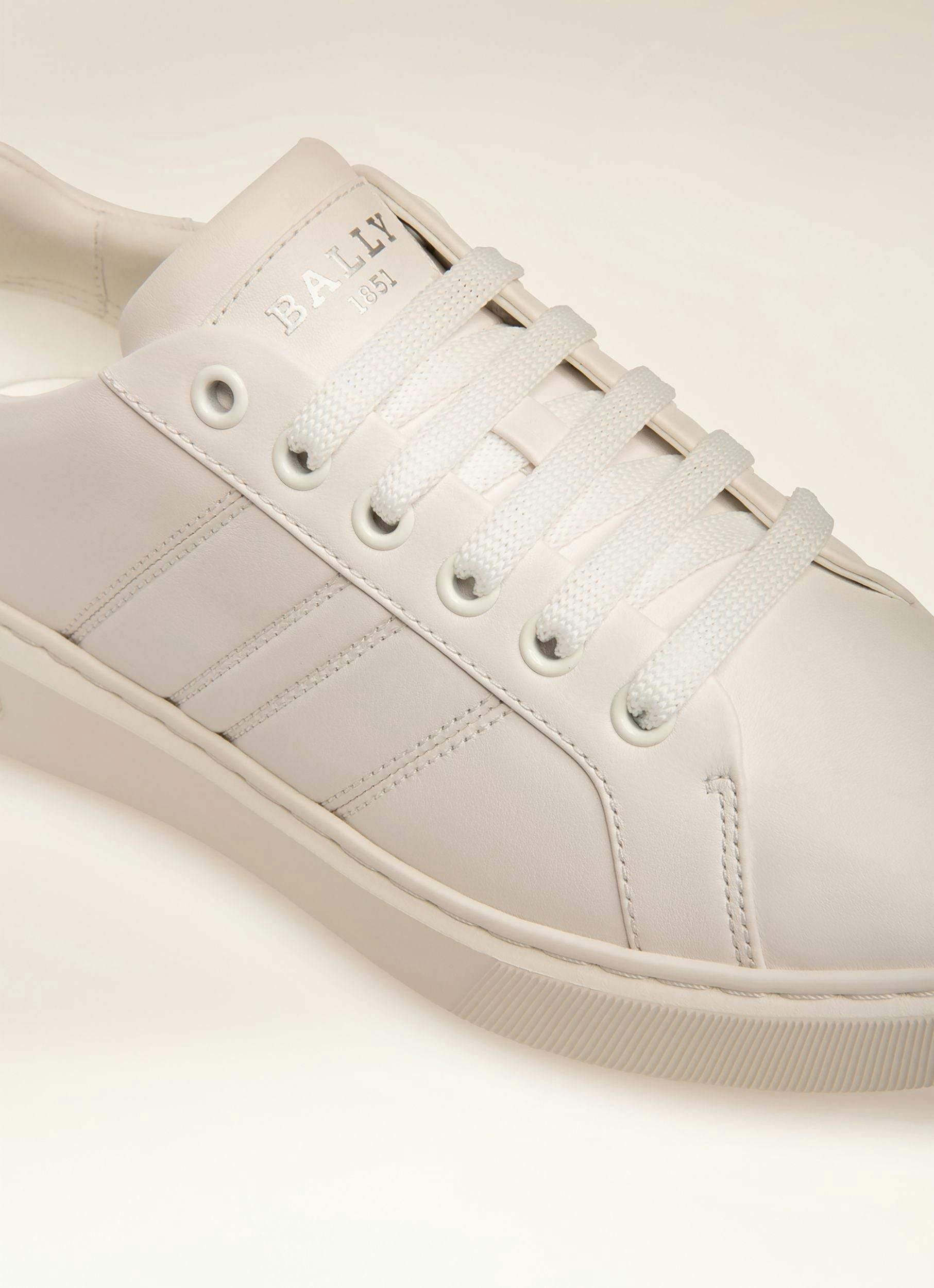 BALLY LIFT Leather Sneakers In White - Women's - Bally - 02