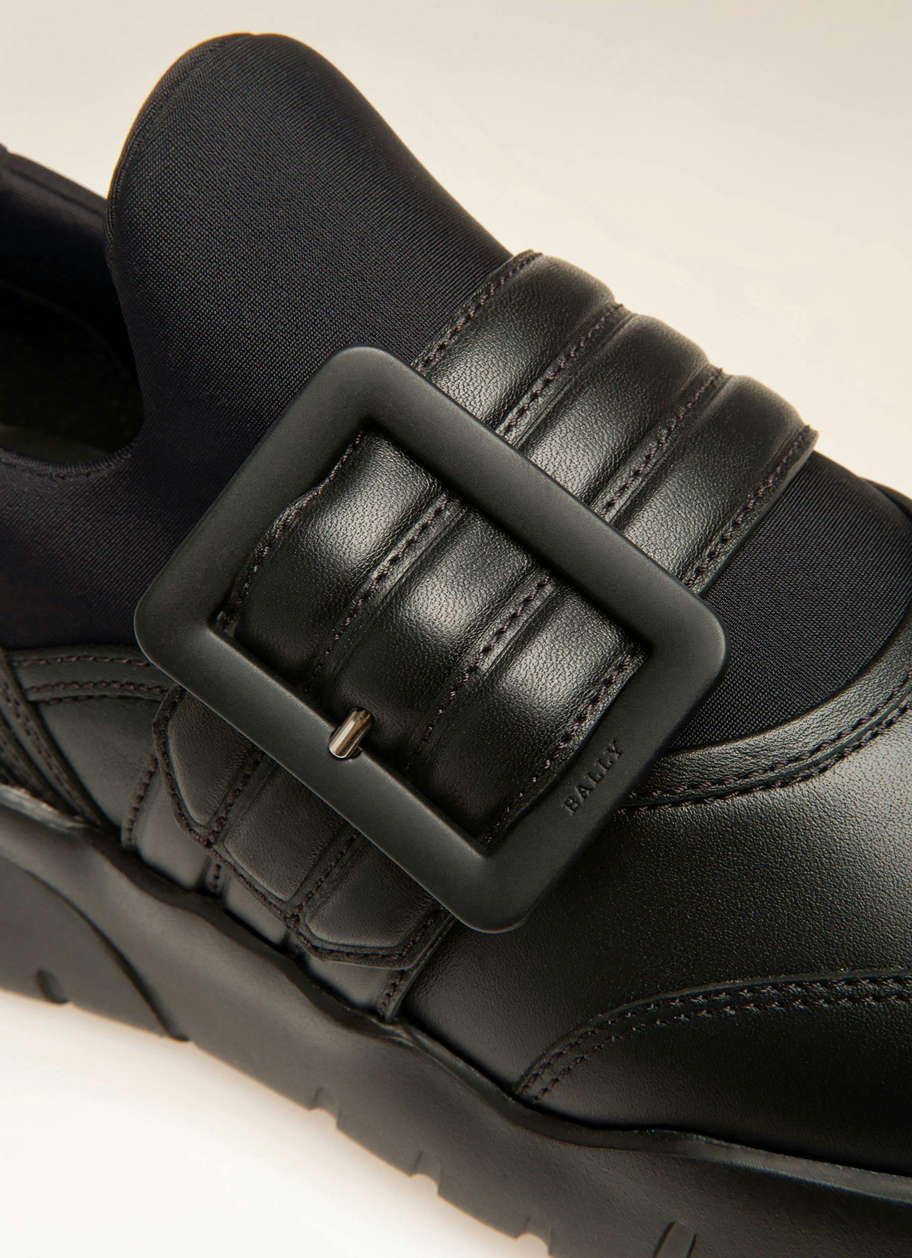 BIENNE Leather Sneakers In Black - Women's - Bally - 02