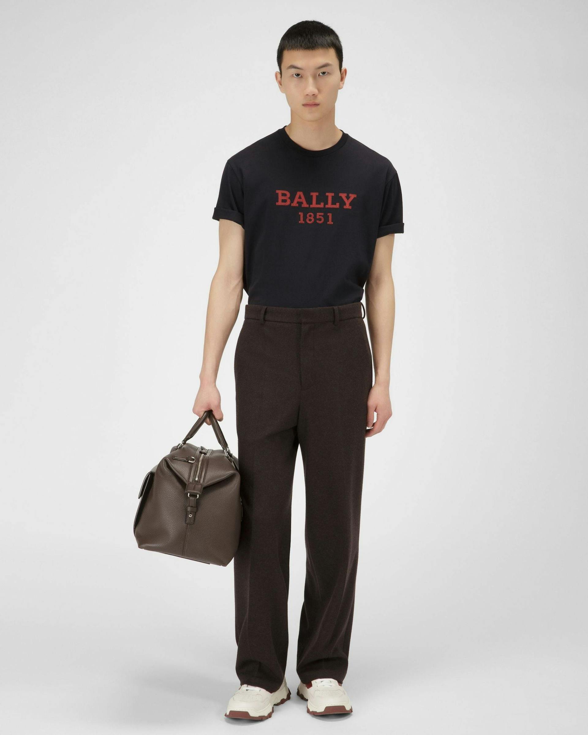 Cotton T-Shirt In Navy - Men's - Bally - 04