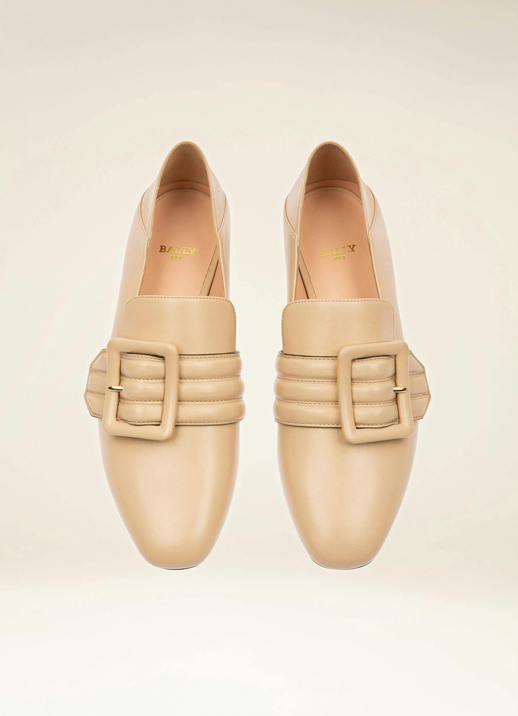 BELL DU JOUR Leather Loafers In Blenh Pink - Women's - Bally - 04