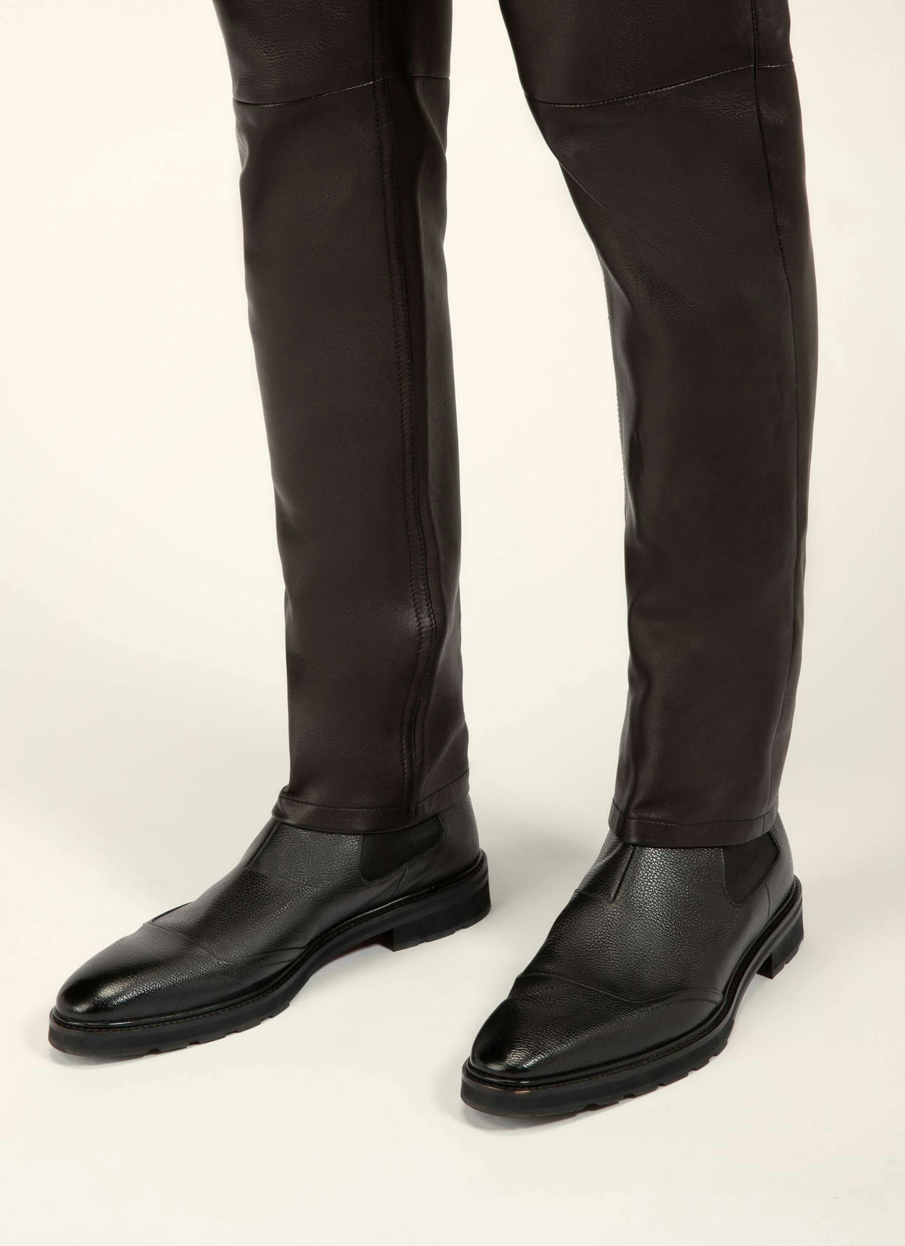 MEYRIN Leather Boots In Black - Men's - Bally - 06