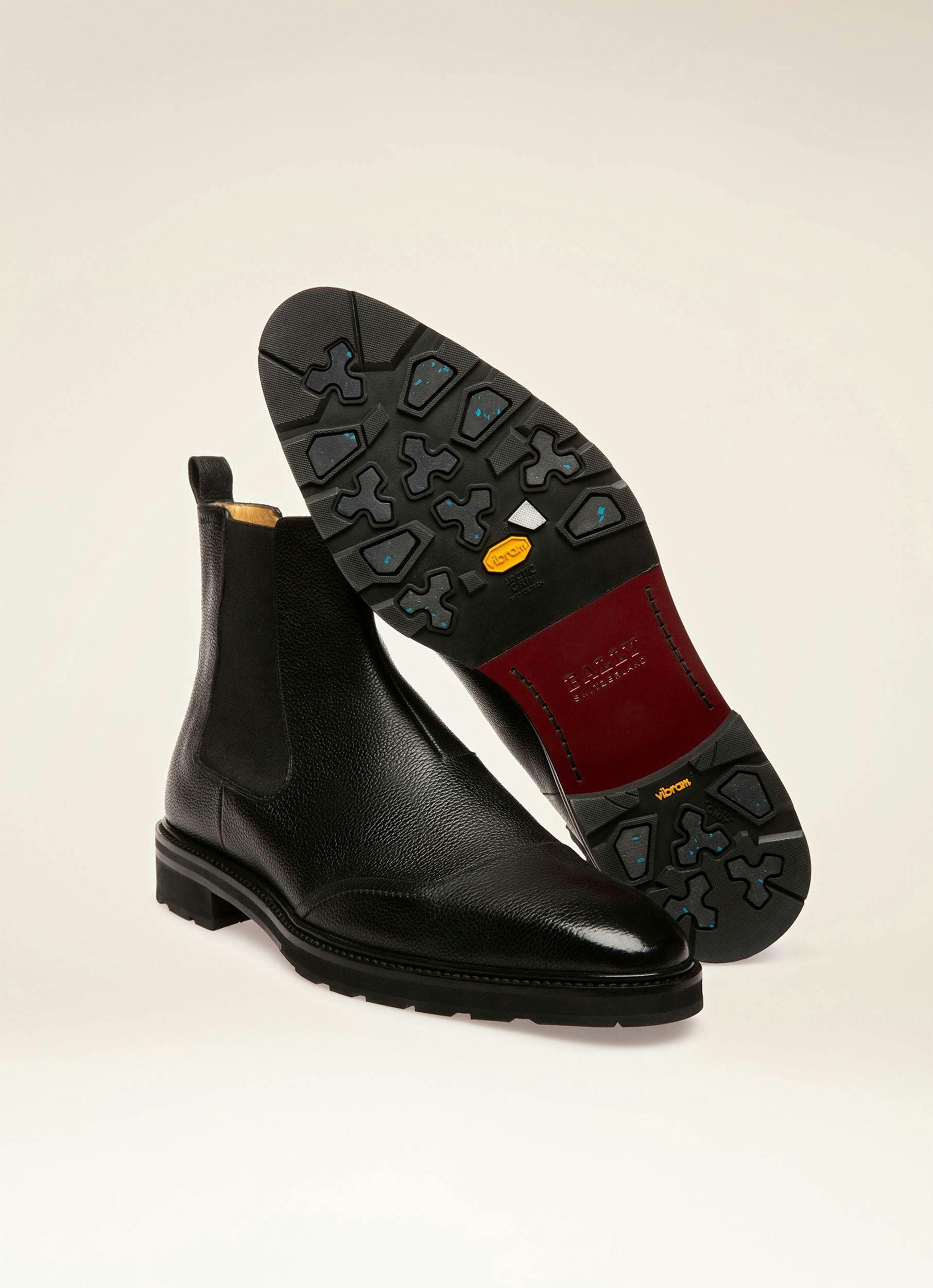 MEYRIN Leather Boots In Black - Men's - Bally - 07
